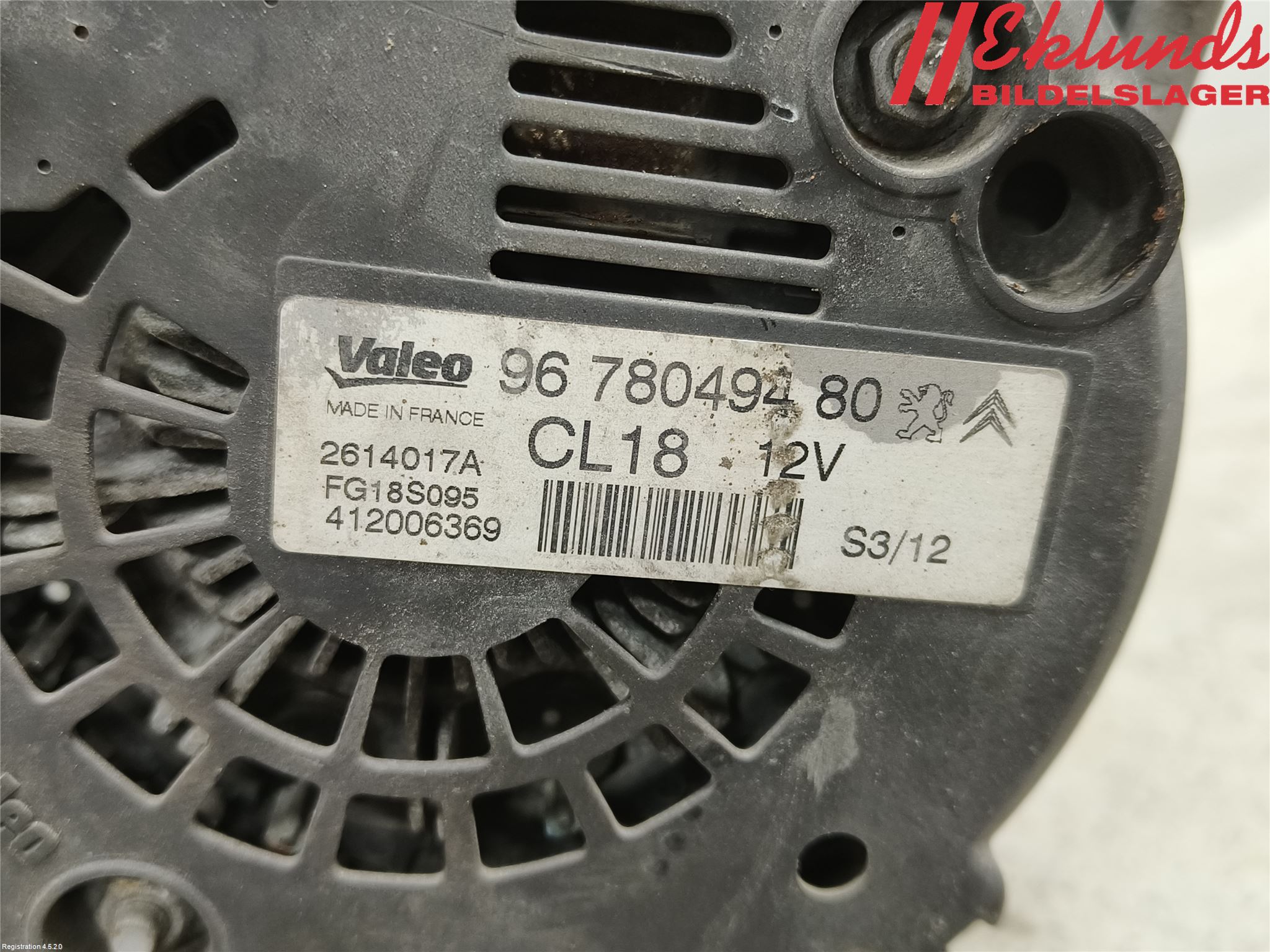 Peugeot 508 11-18 Generator