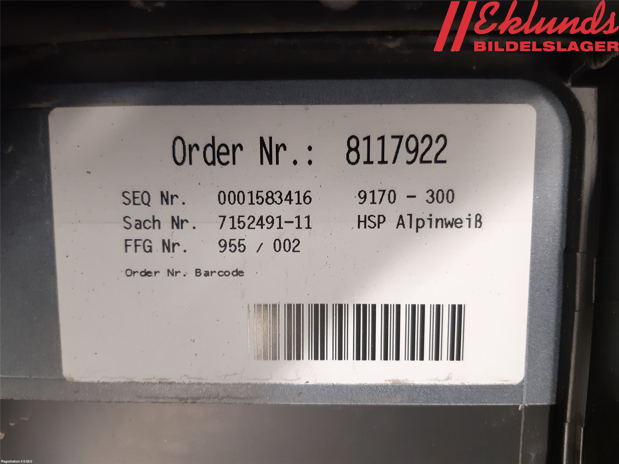 BMW 3 E90/91 SED/TOU 05-12 Spoiler Baklucka