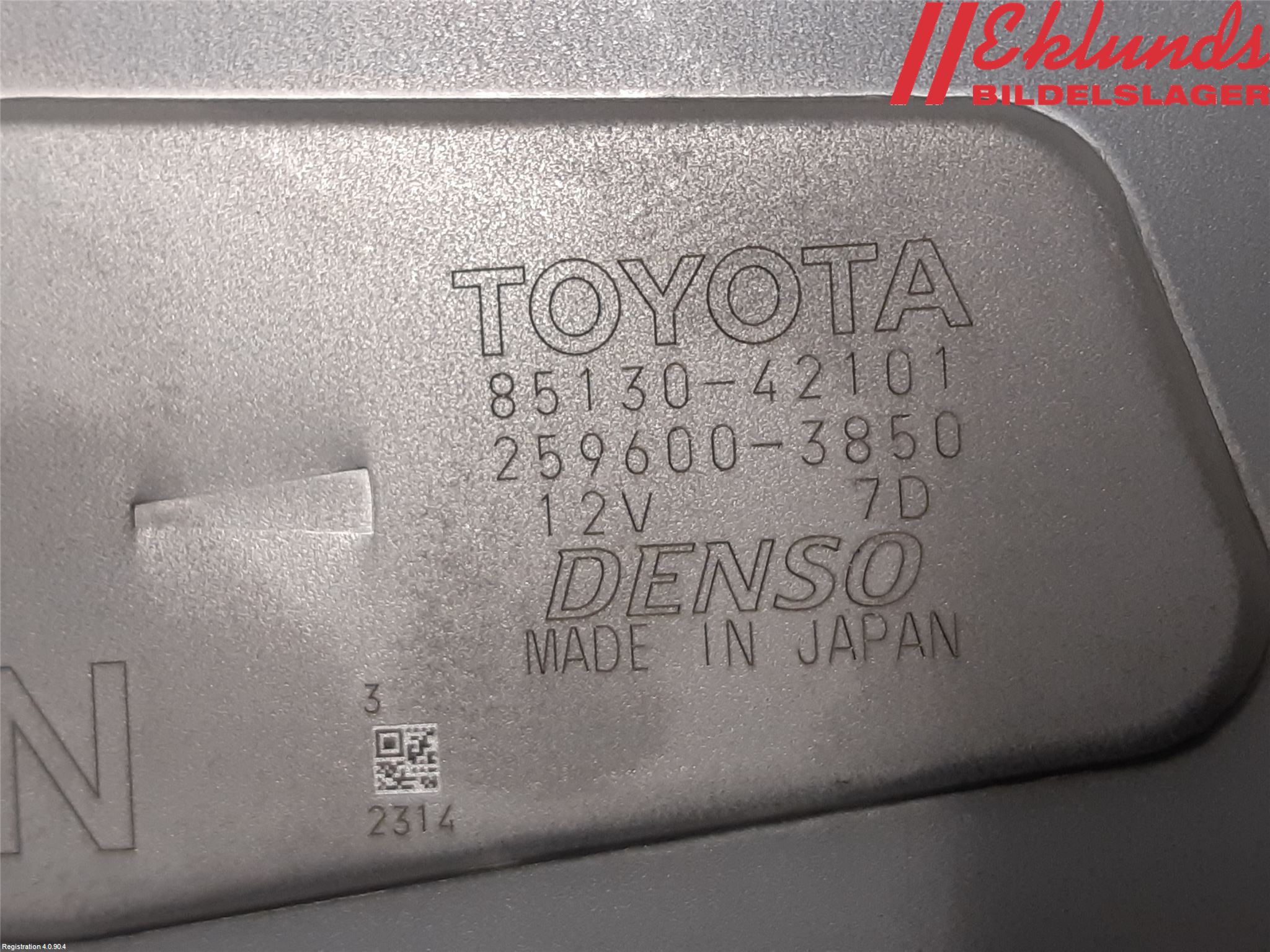 Toyota RAV4 19- Torkarmotor Baklucka