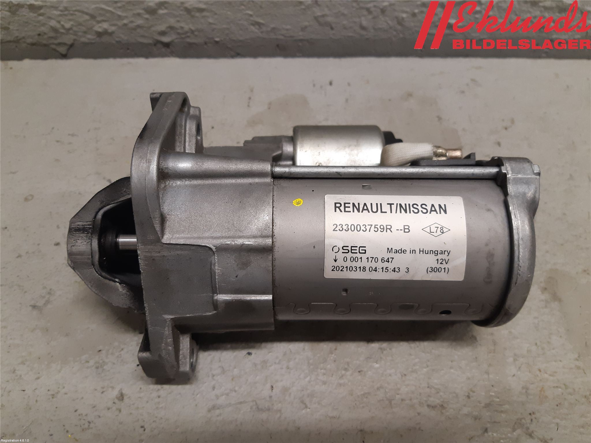 Renault EXPRESS 21- Startmotor Diesel