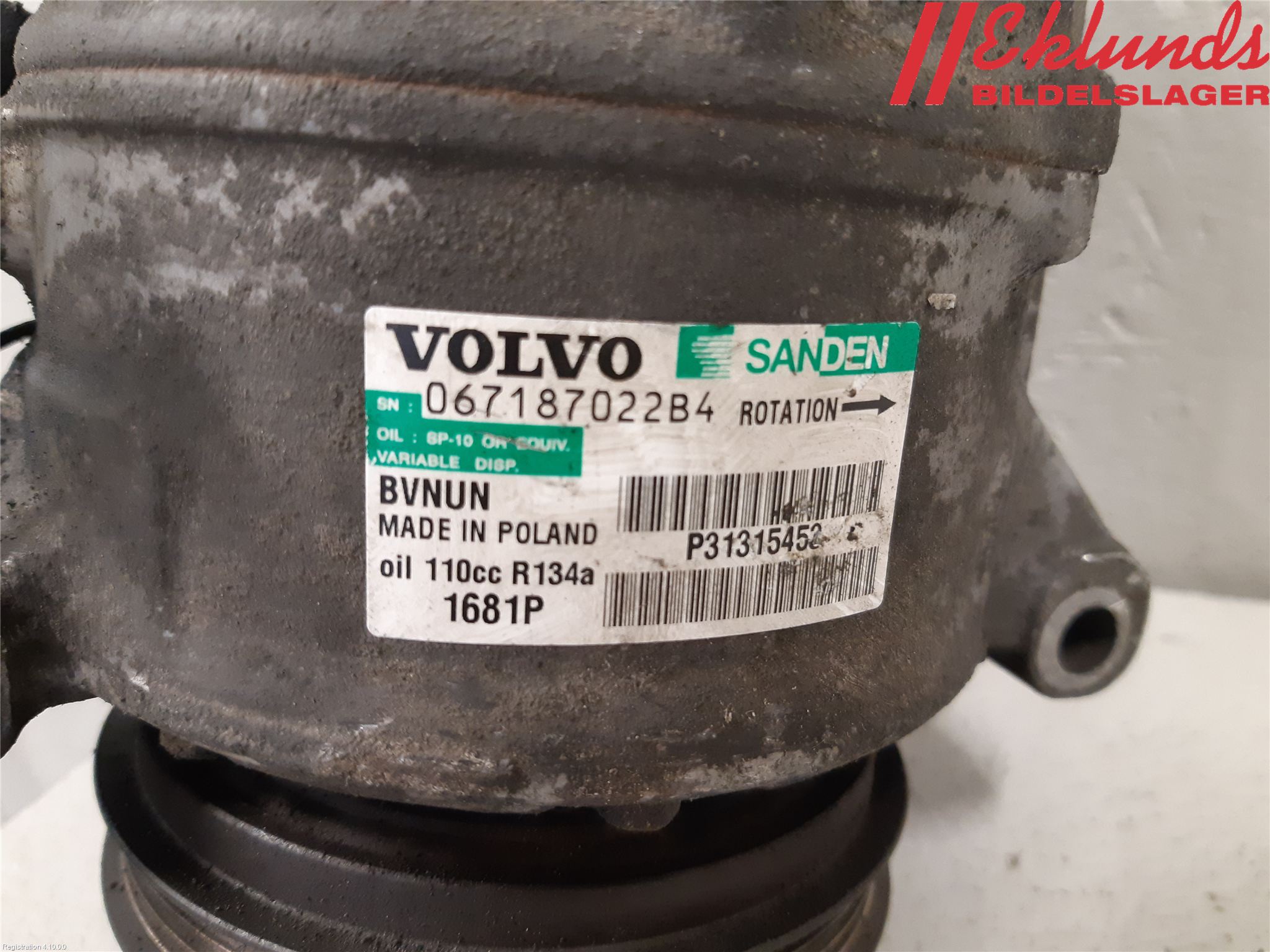 Volvo V70 08-13 Ac Kompressor