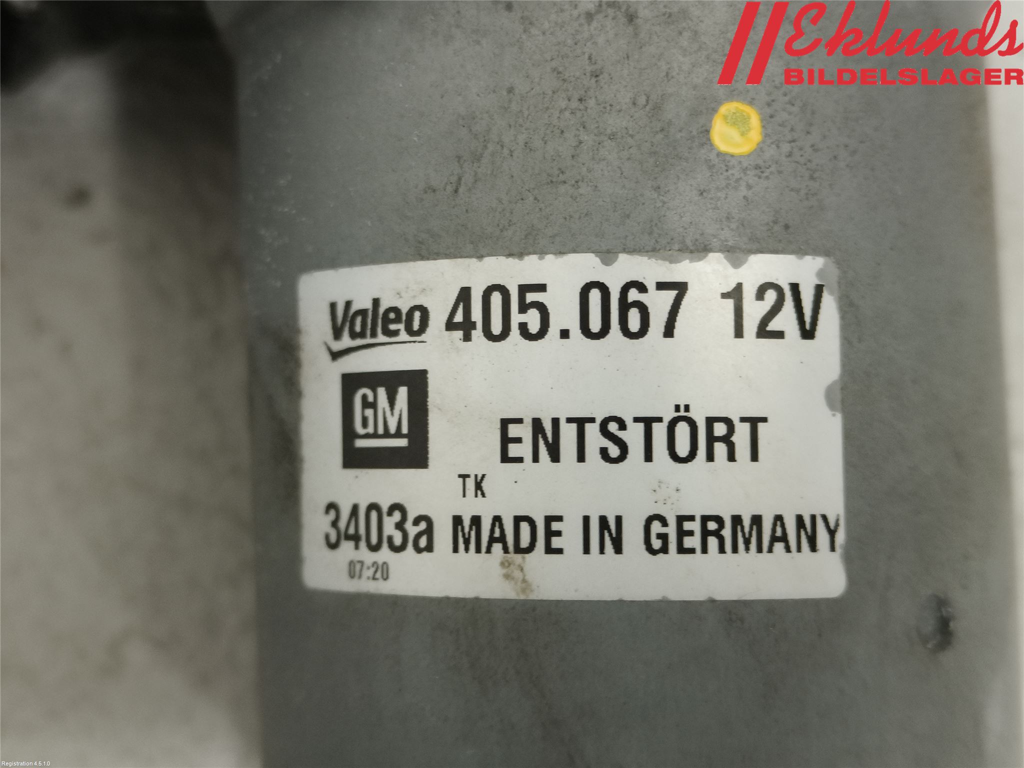 Opel CORSA D 07-14 Torkarmotor Vindruta