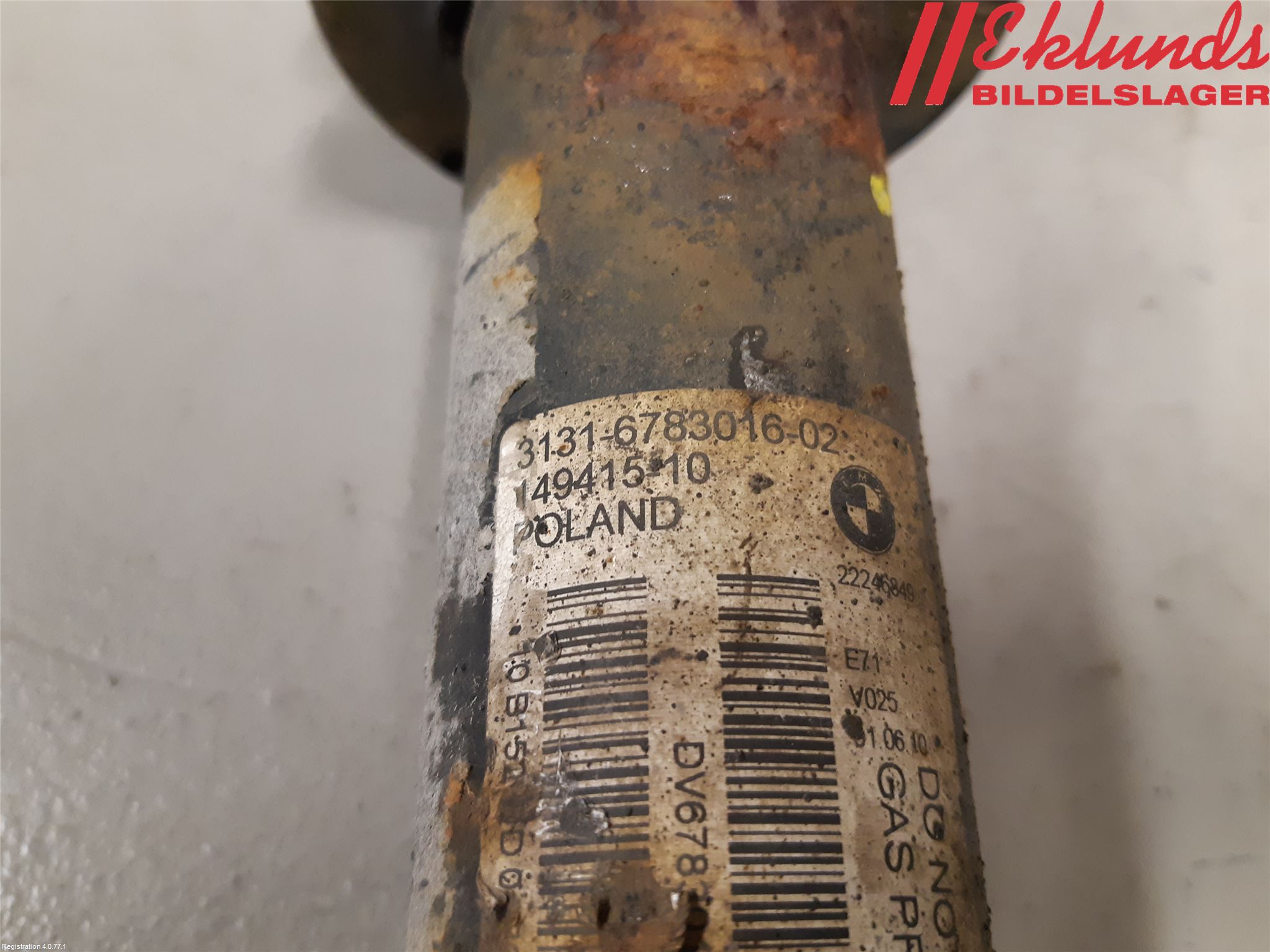 BMW X6 E71/E72   08-14 Fjäderben Fram Höger