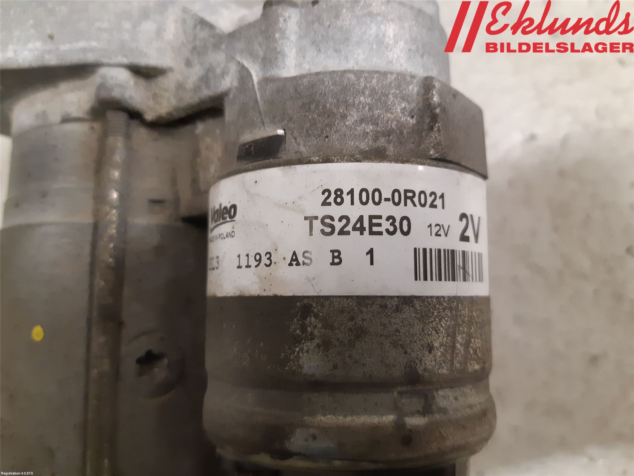 Toyota VERSO 09-18 Startmotor Diesel