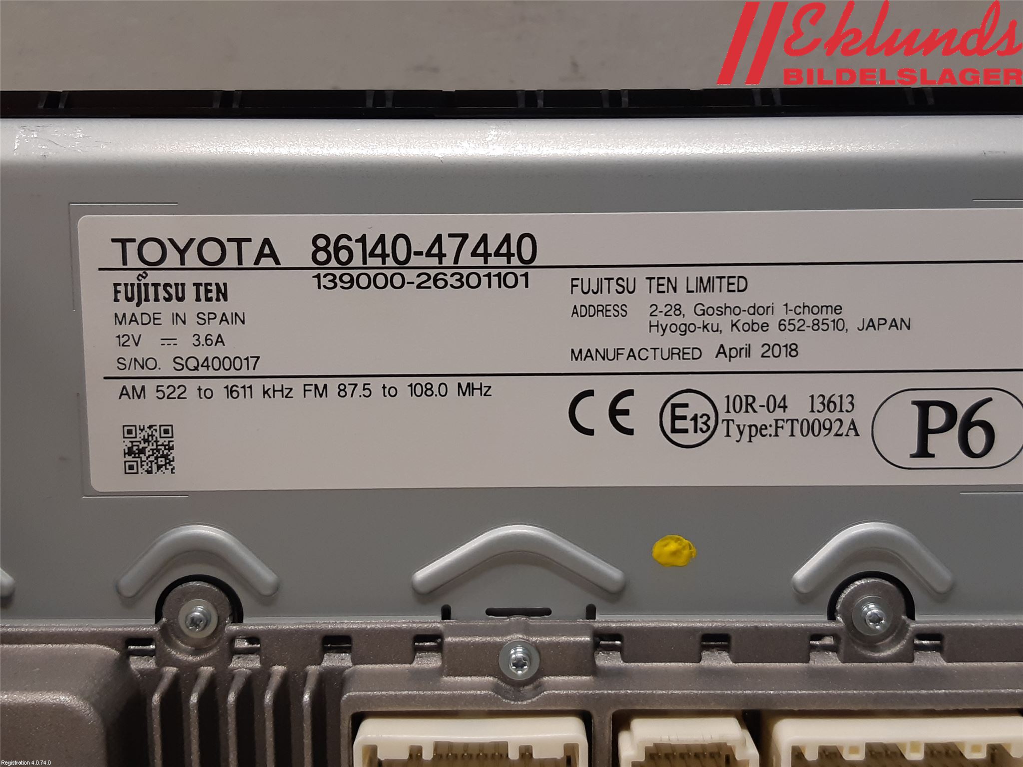 Toyota PRIUS (ZVW50) 16-21 Bildskärm