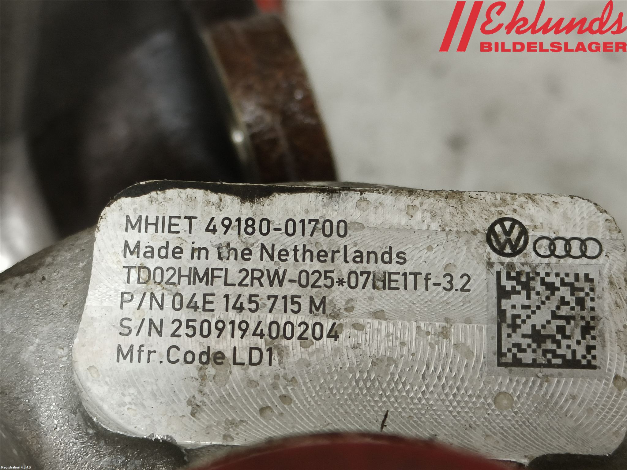 Volkswagen VW PASSAT 20-24 Turboaggregat