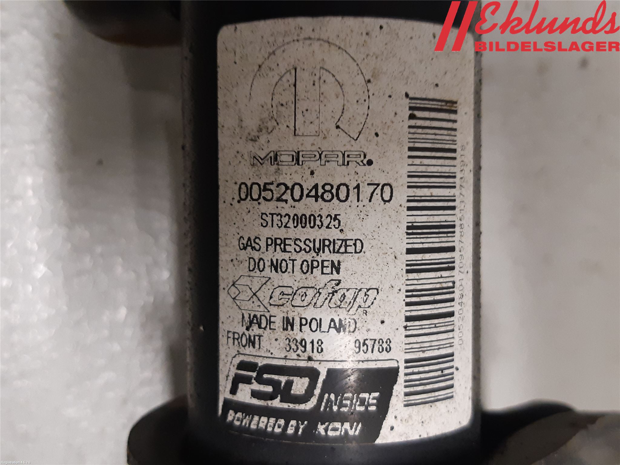 Fiat 500X 15- Fjäderben Fram Vänster