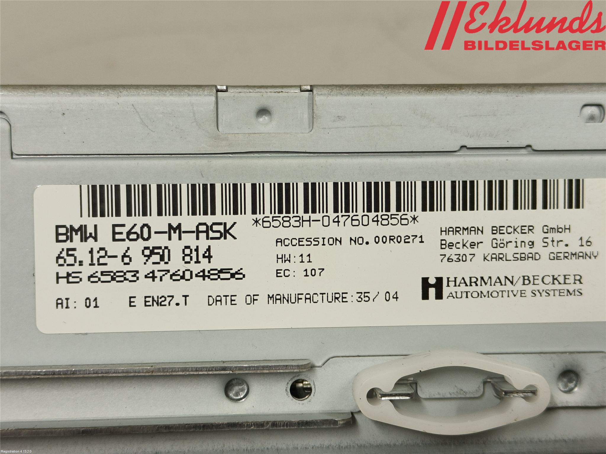 BMW 5 E60/61 Sed/Tou 02-10 Cd Radio - Multimediapanel