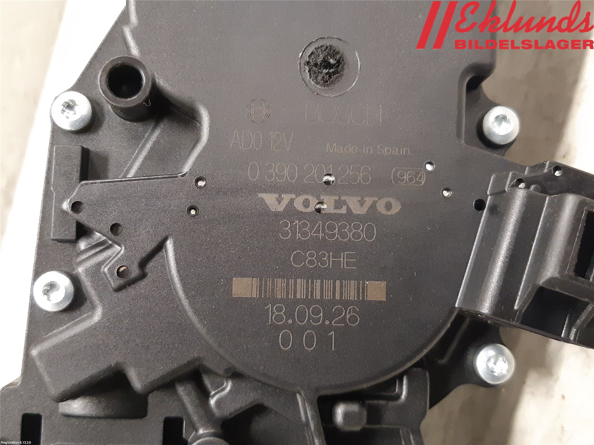 Volvo V90 17->> Torkarmotor Baklucka