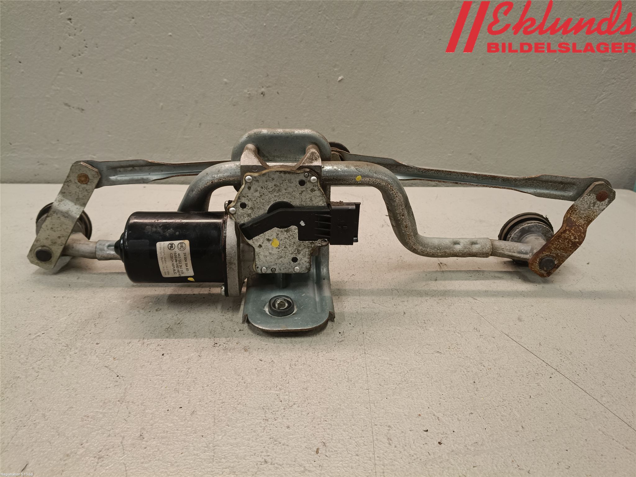 Peugeot EXPERT 07-14 Torkarmotor Vindruta