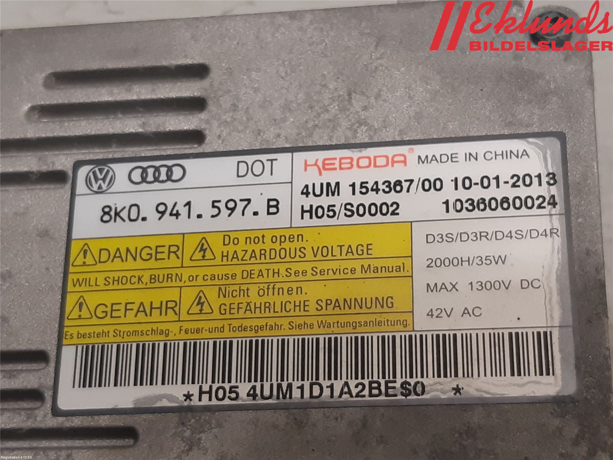 Audi A3/S3 8V 13-20 Styrenhet Strålkastare