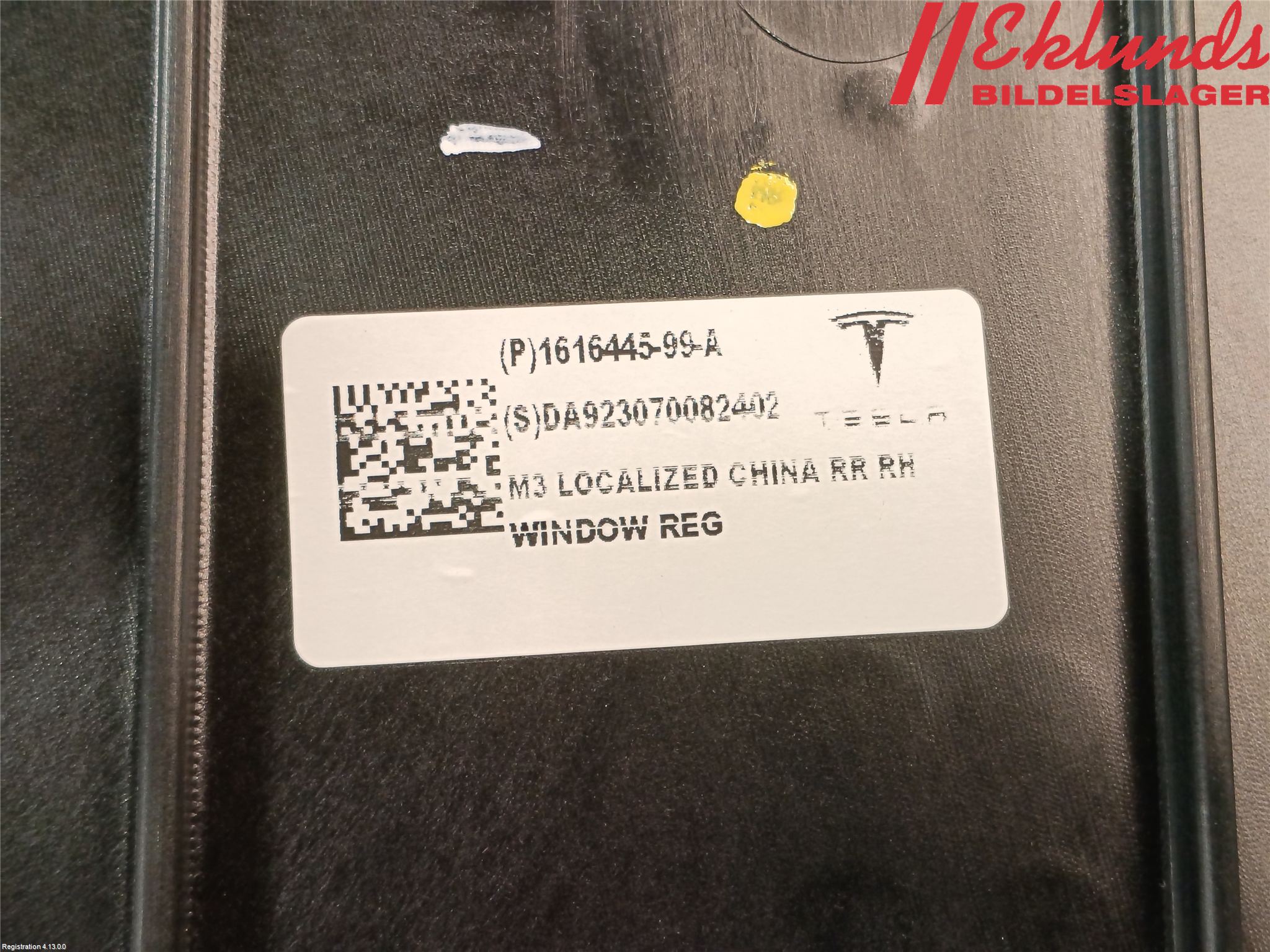 Tesla MODEL 3 17- Fönsterhiss El Kompl