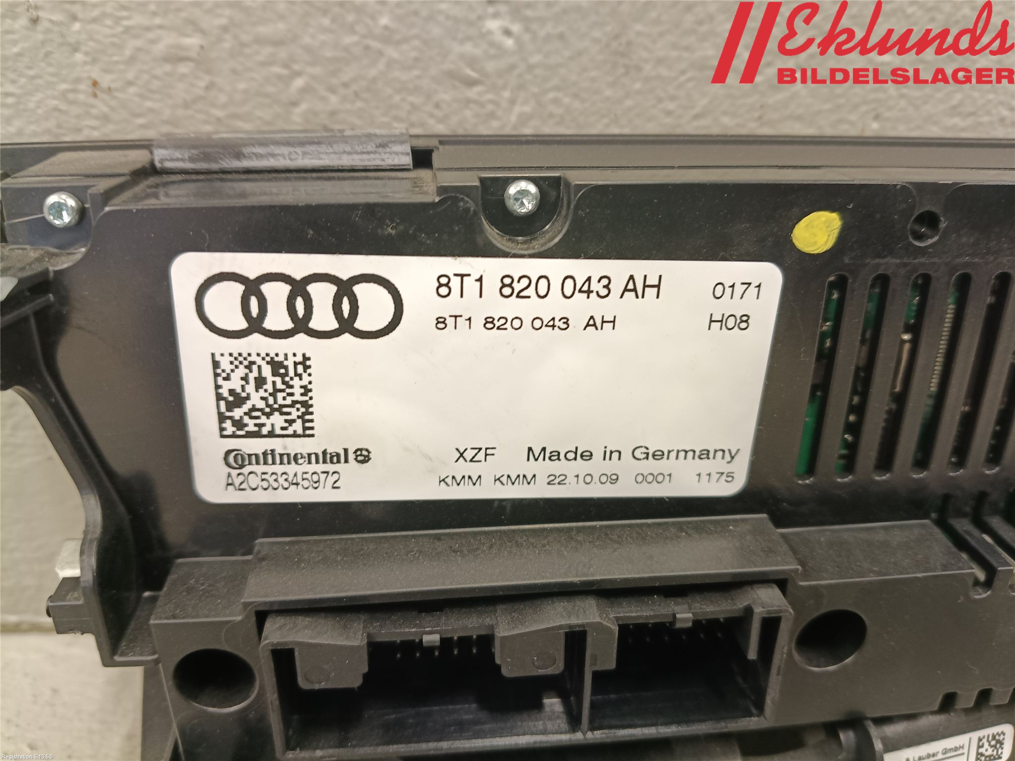 Audi A4 ALLROAD 09-16 Ac Styrenhet Ac Manöveren