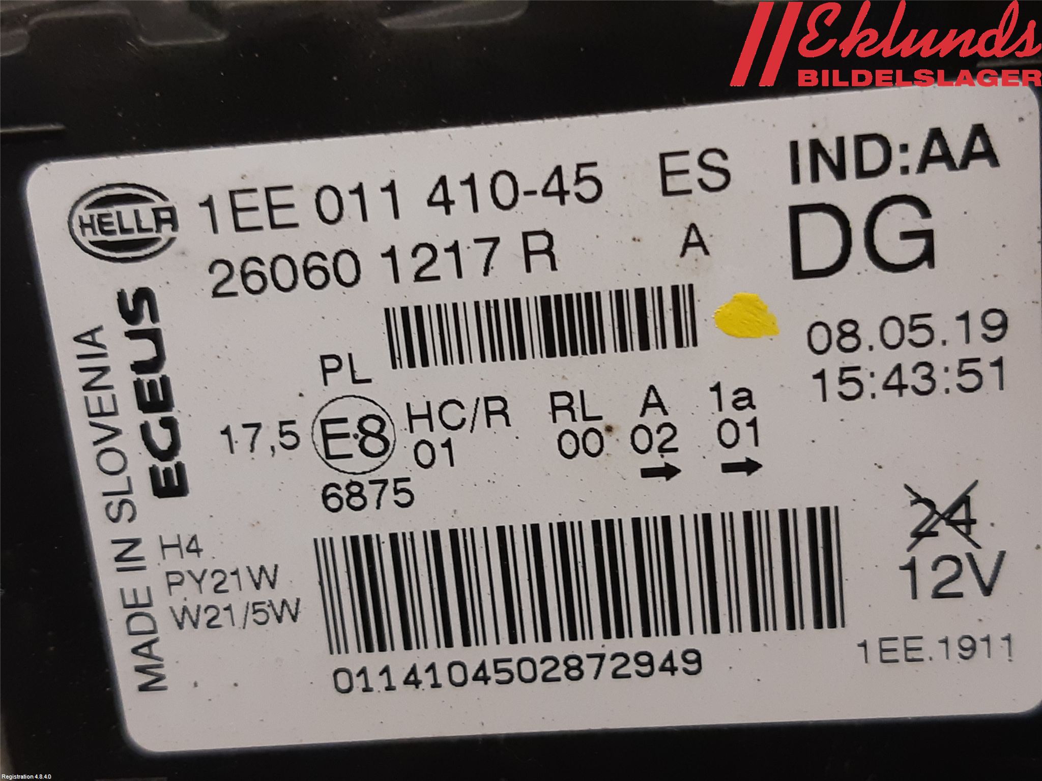 Fiat TALENTO 16- Strålkastare Vänster