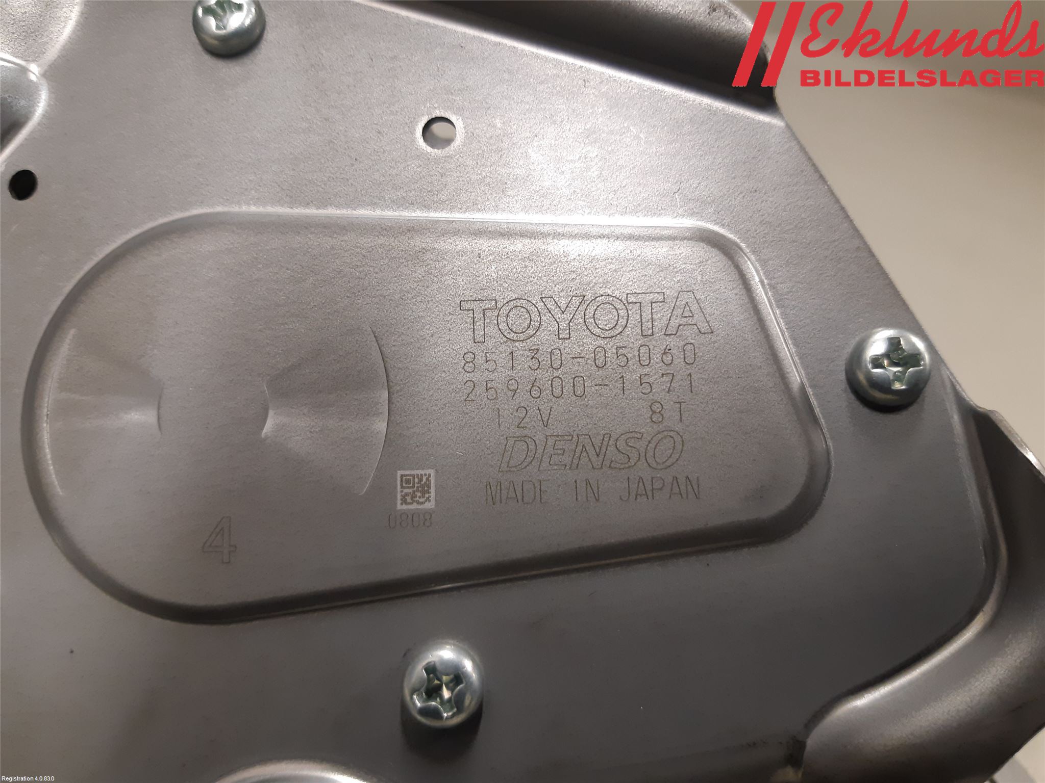 Toyota AVENSIS 16-18 Torkarmotor Baklucka