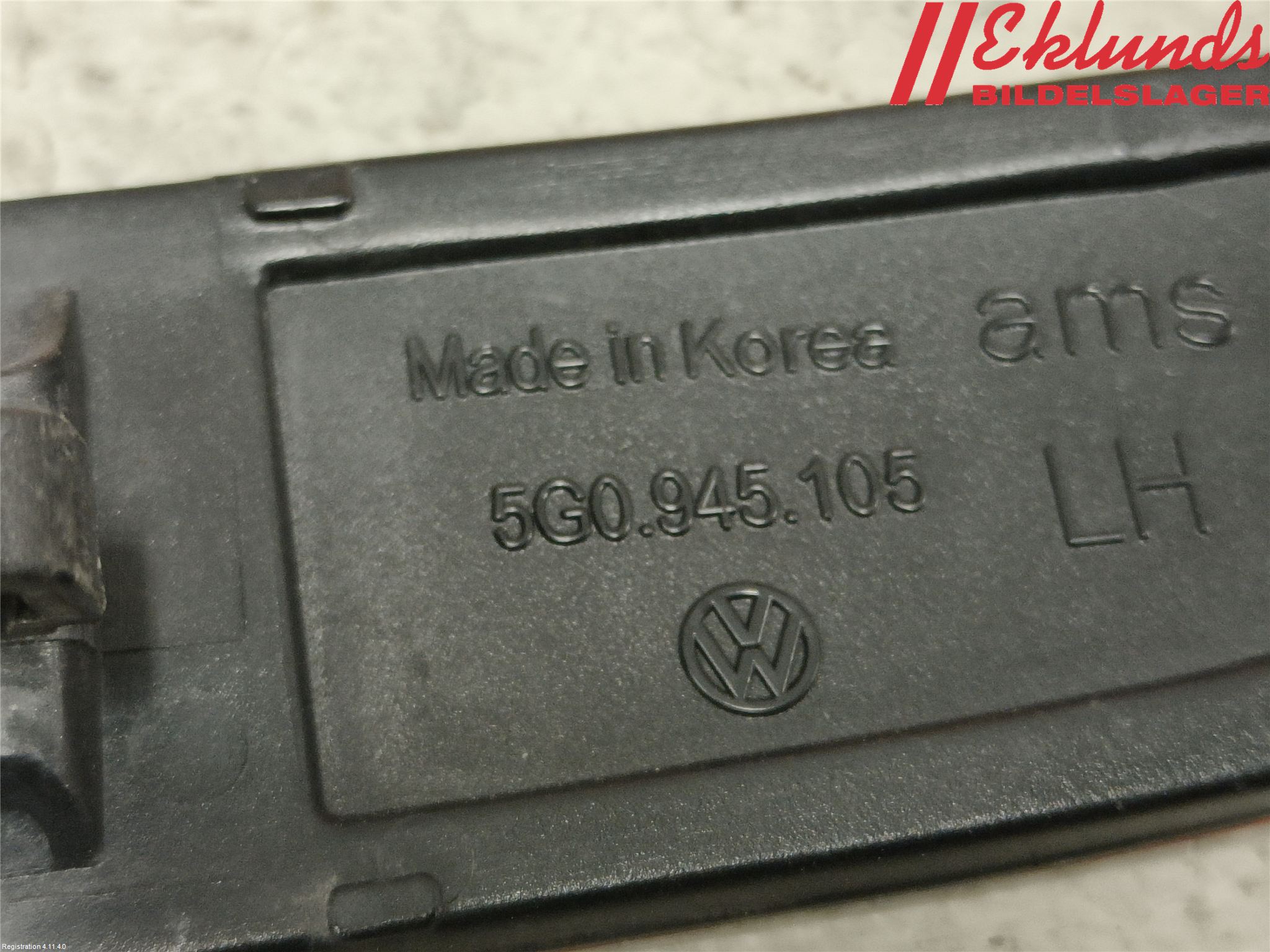 Volkswagen VW GOLF / E-GOLF VII 13-20 Dimljus/Reflex Bak
