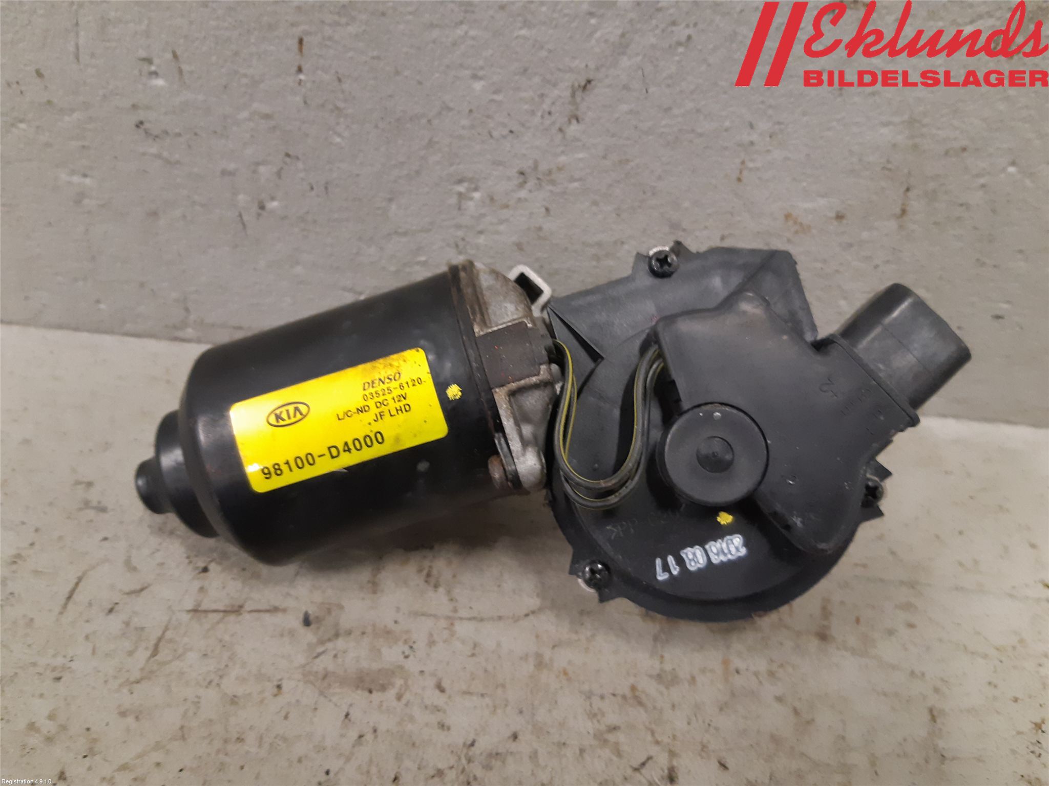 Kia OPTIMA 16-20 Torkarmotor Vindruta