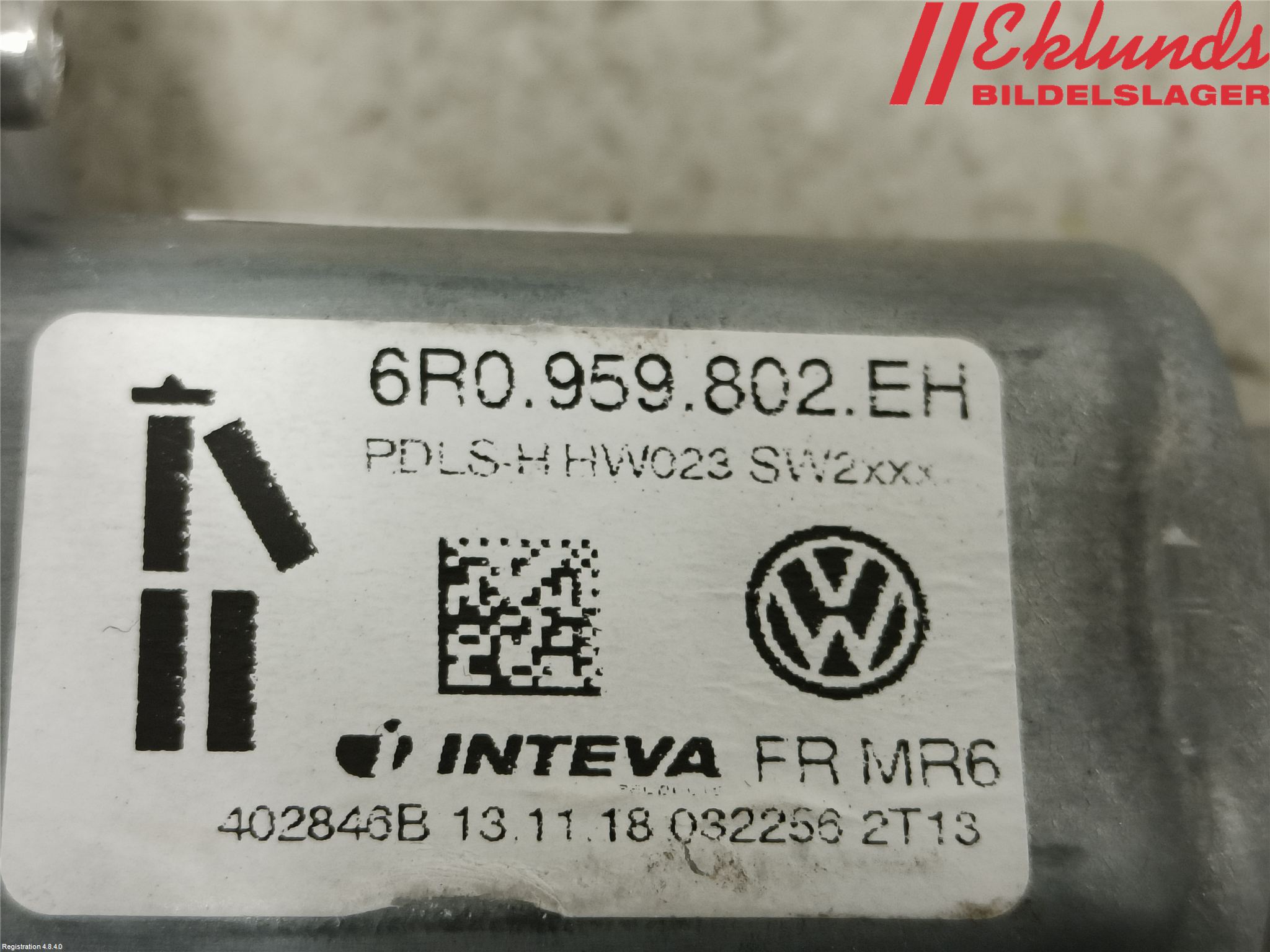 Volkswagen VW AMAROK 2H 10-22 Fönsterhiss El Kompl