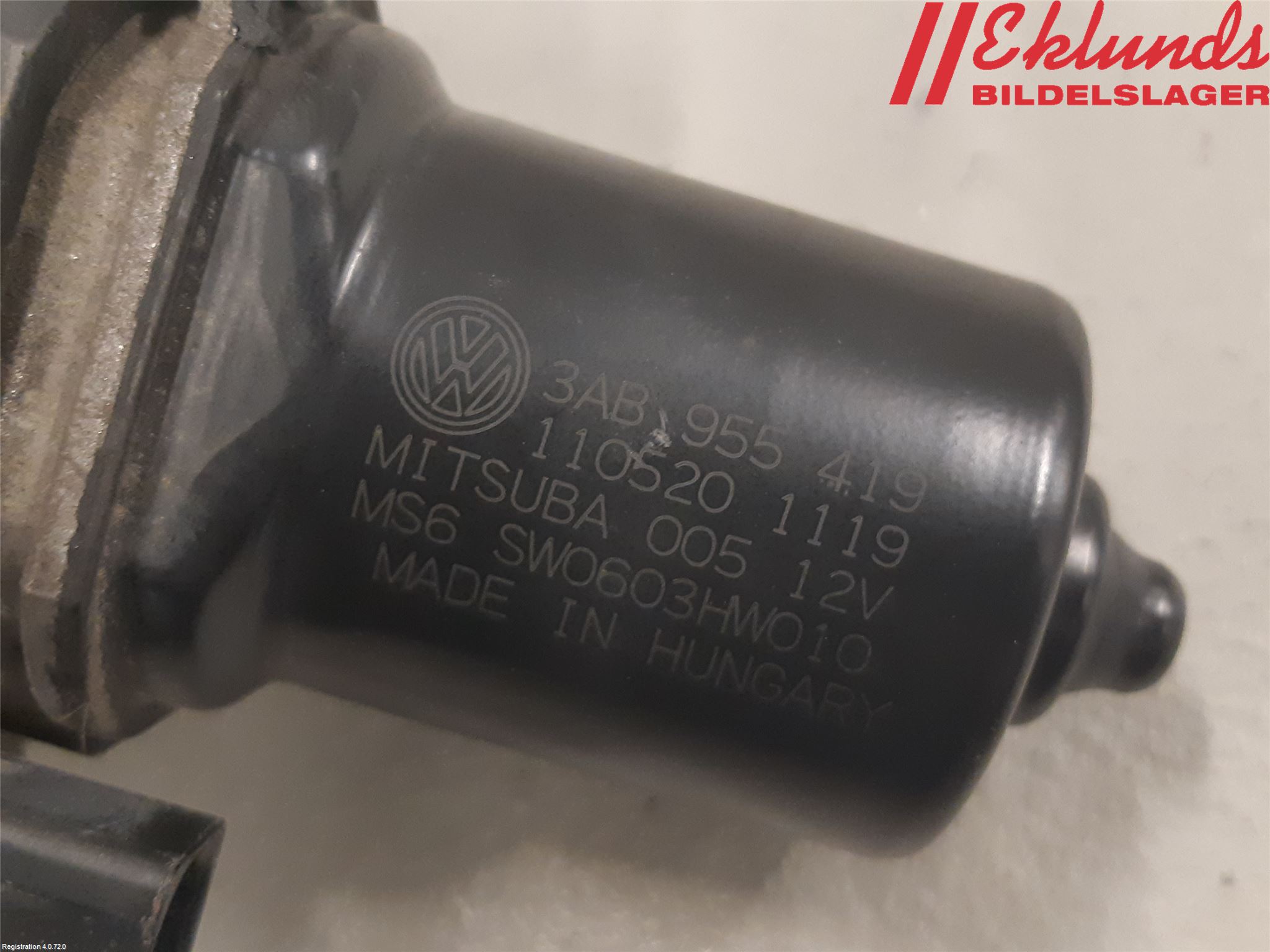 Volkswagen VW PASSAT 11-14 Torkarmotor Vindruta