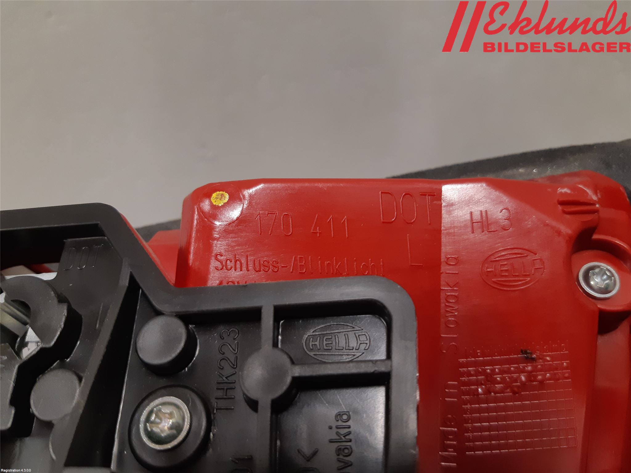 Audi A4 12-15 Bakljus Lucka Vä