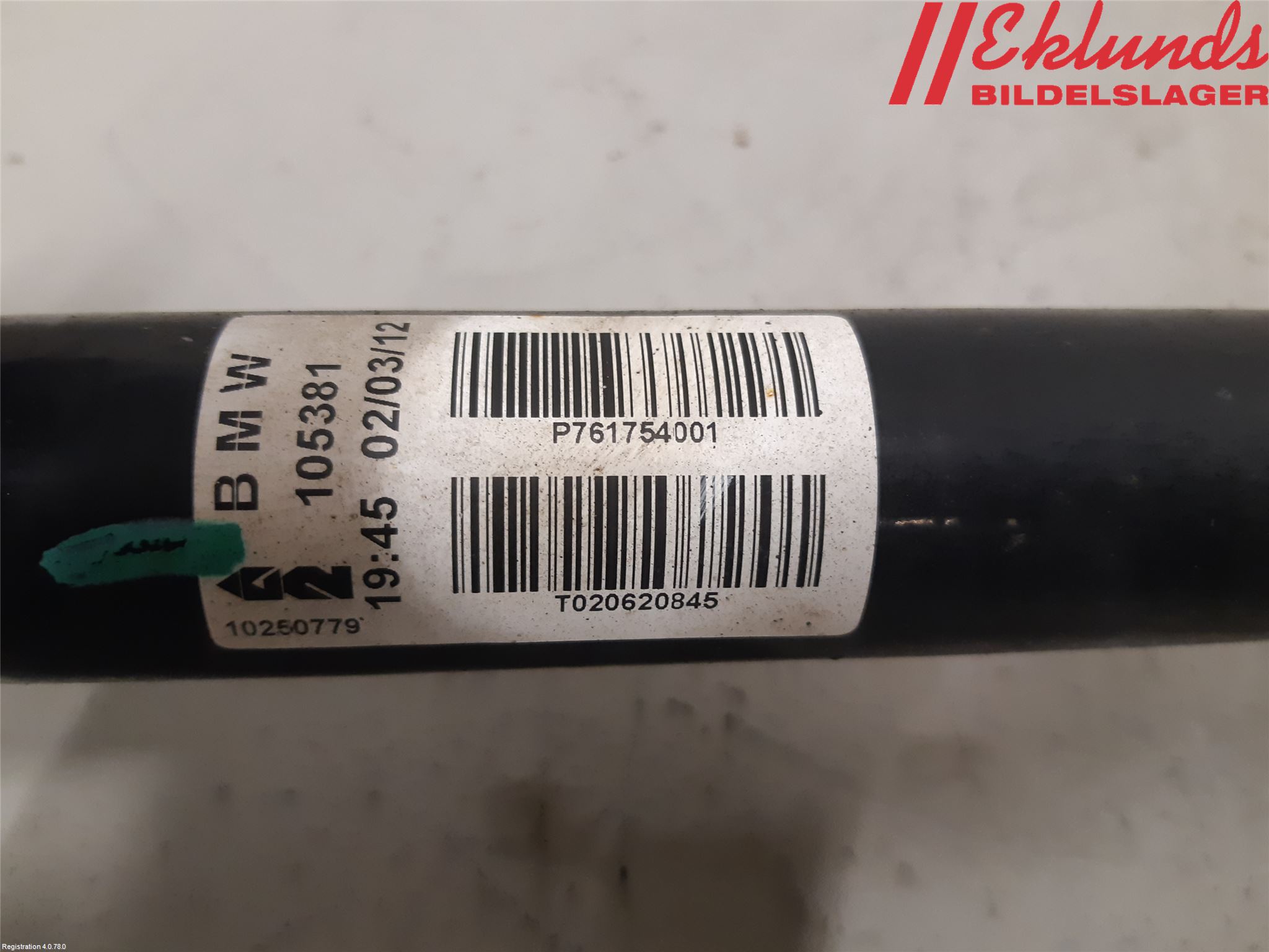 BMW X5 E70 07-13 Drivaxel Bak Höger