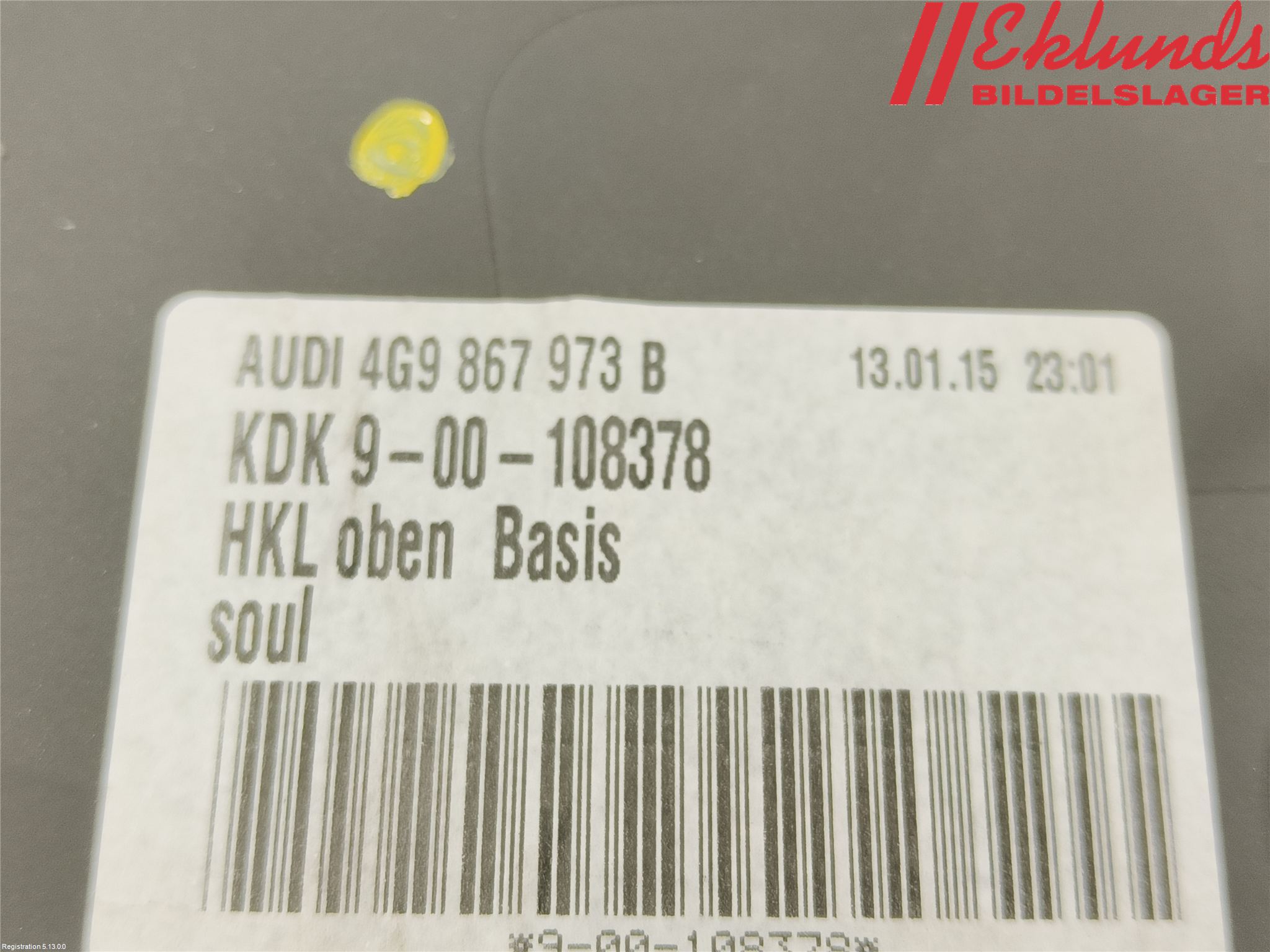 Audi A6/S6 4G 11-18 Inredning Bakluckeklädsel