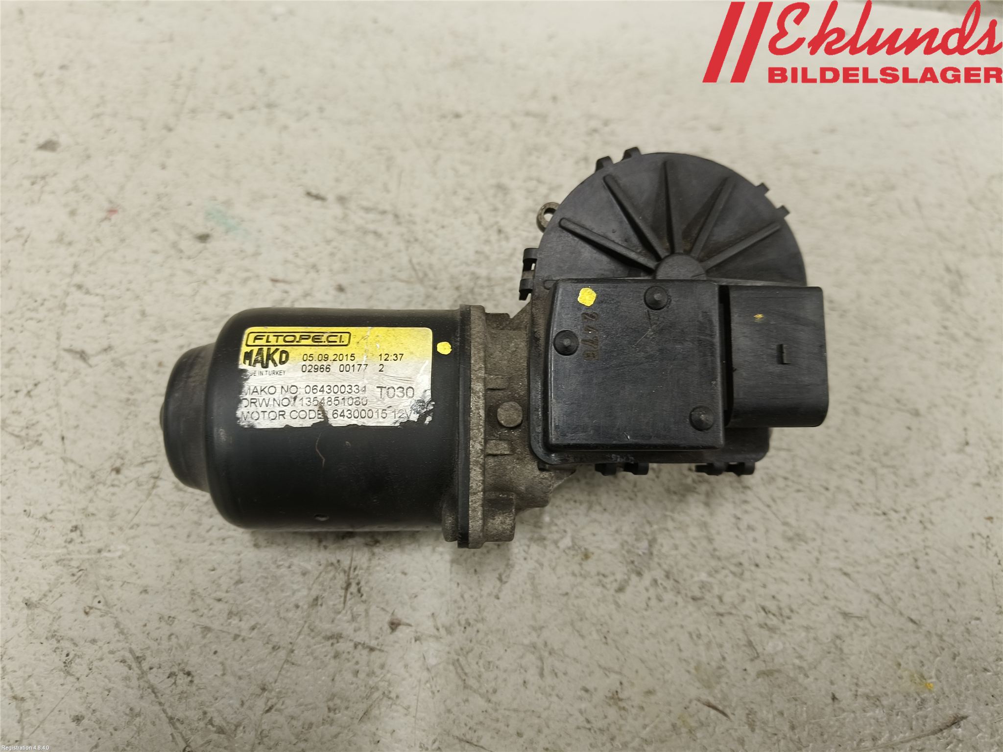 Citroen NEMO Torkarmotor Vindruta