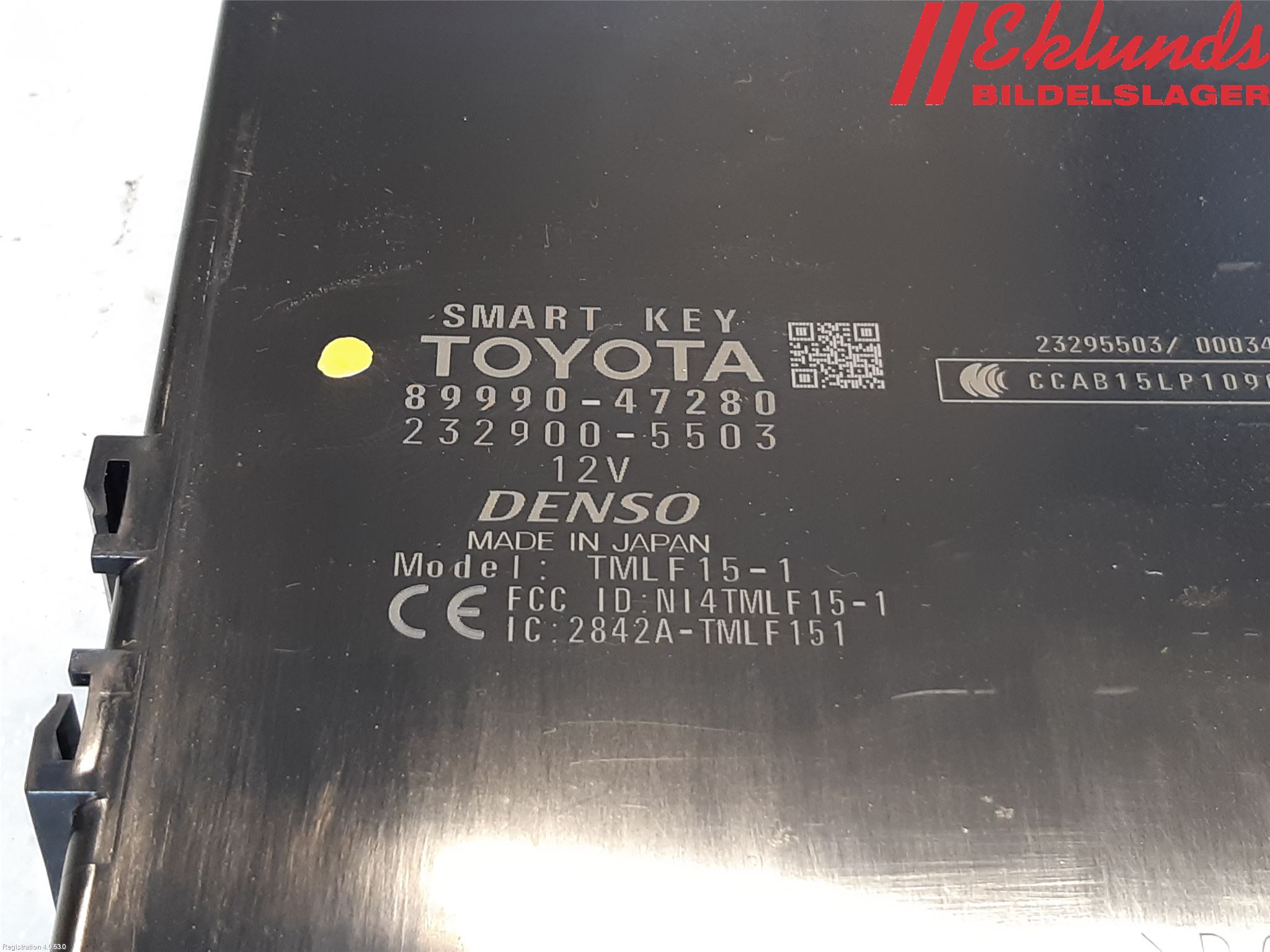 Toyota PRIUS (ZVW50) 16-21 Styrenhet Nyckellöst System