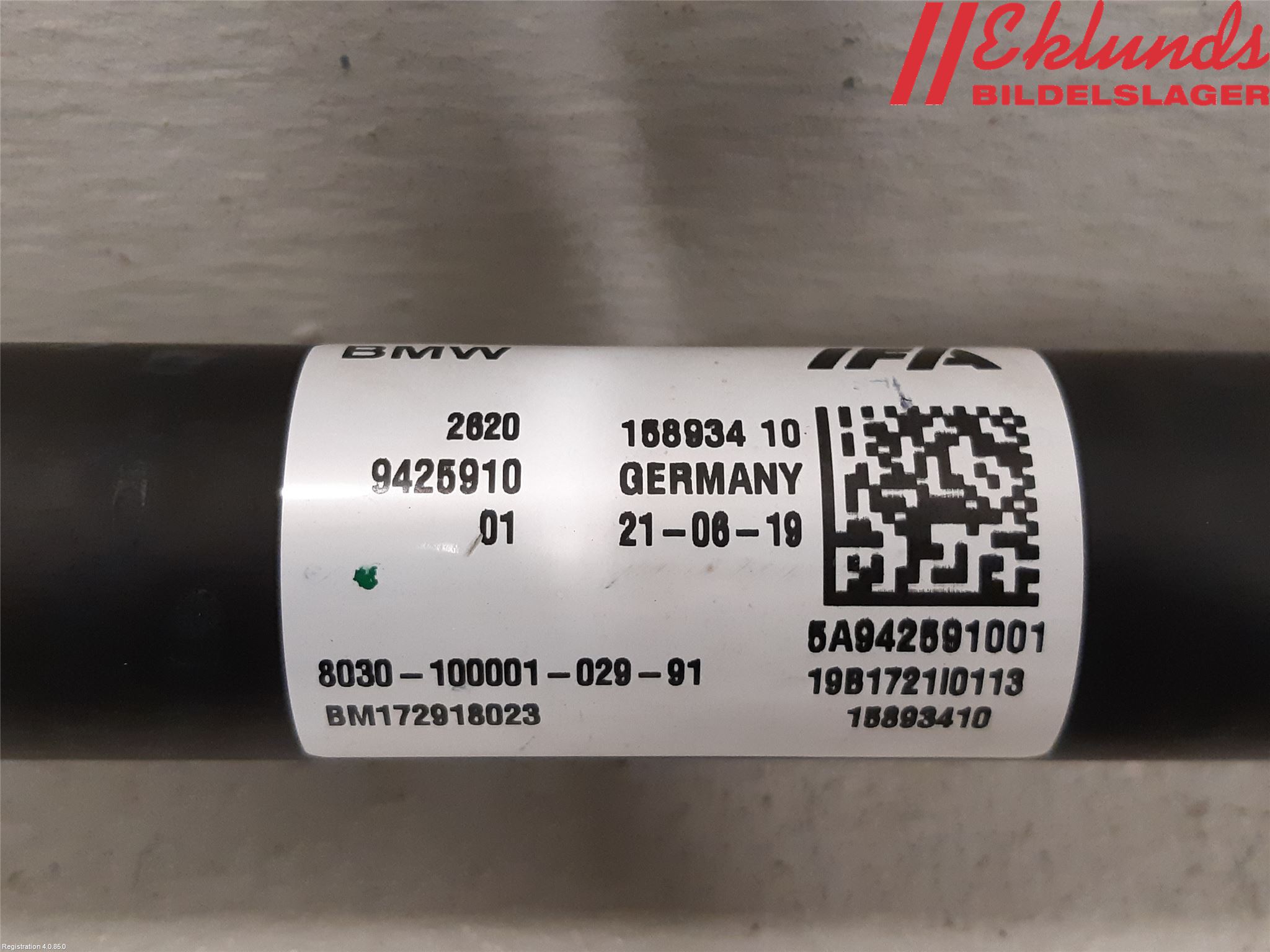 BMW 1 F20/F21 11-19 Mellanaxel Främre 4Wd
