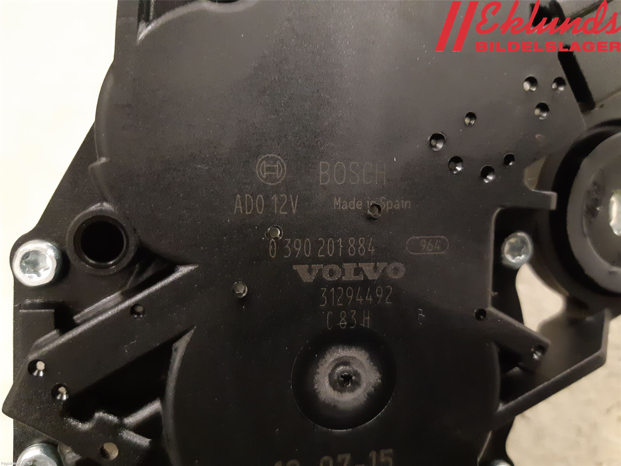 Volvo V60 11-13 Torkarmotor Baklucka