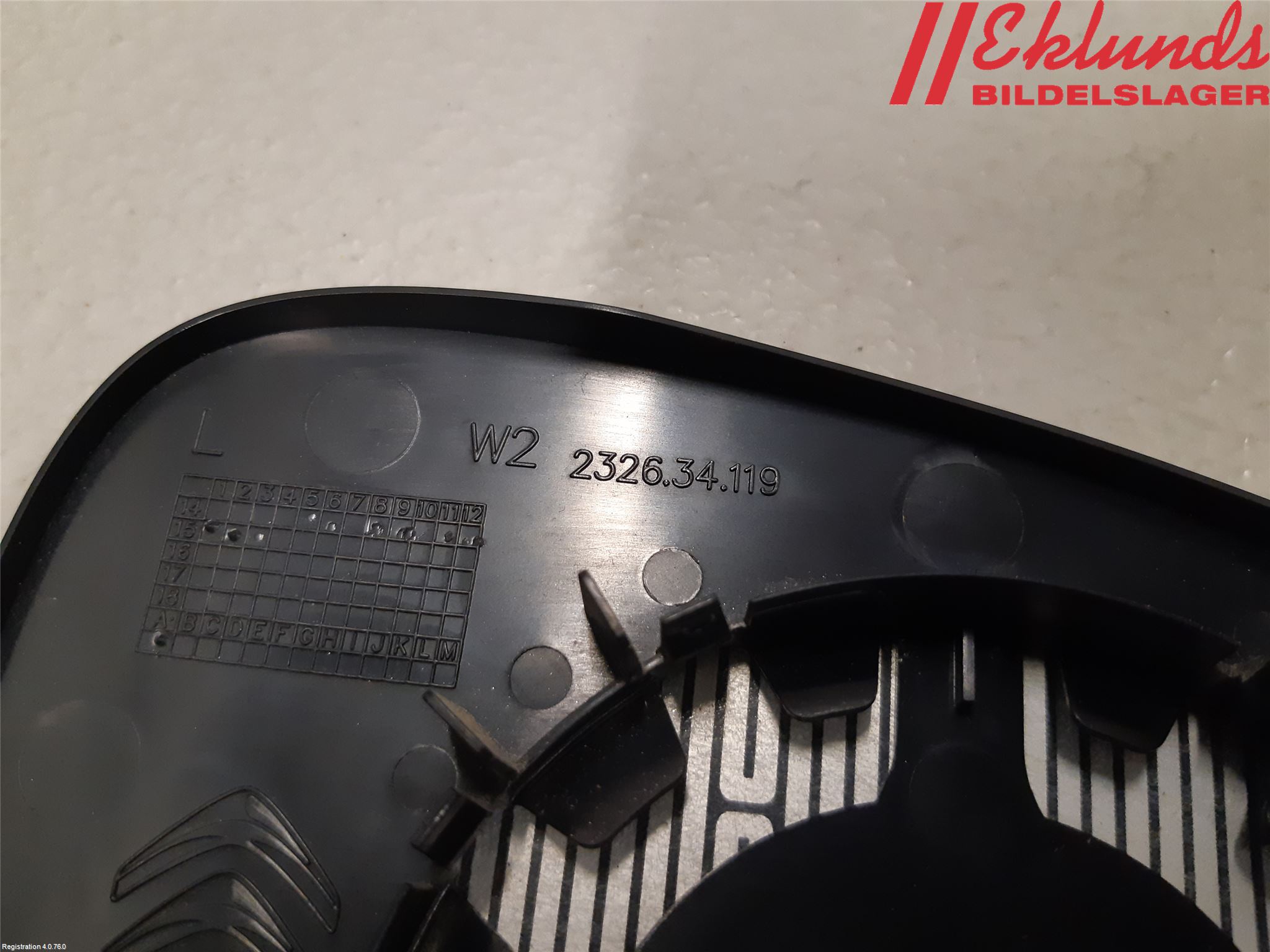 Peugeot 508 11-18 Spegelglas Vä