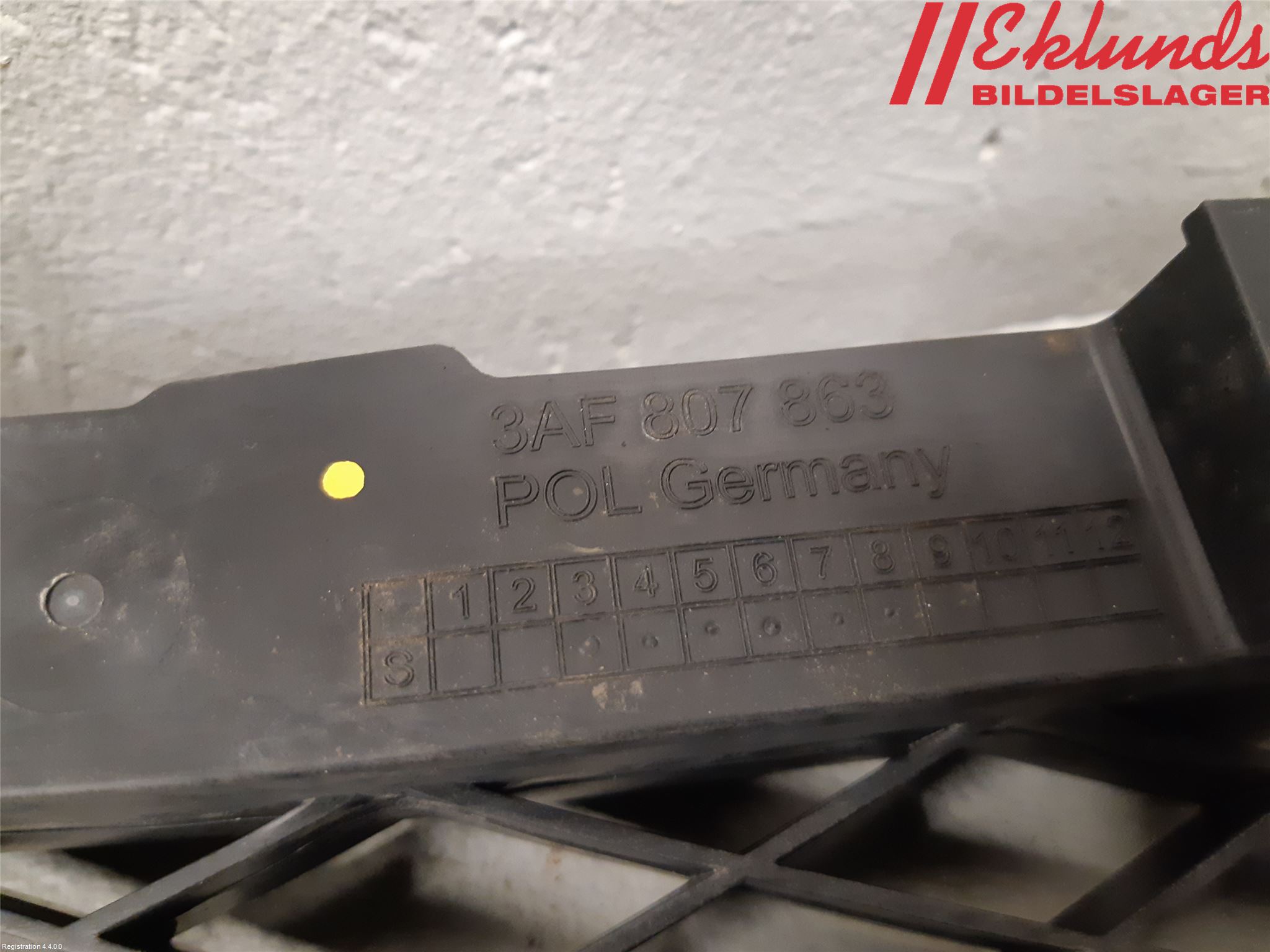 Volkswagen VW PASSAT 11-14 Stötfångare Deformelement Bak