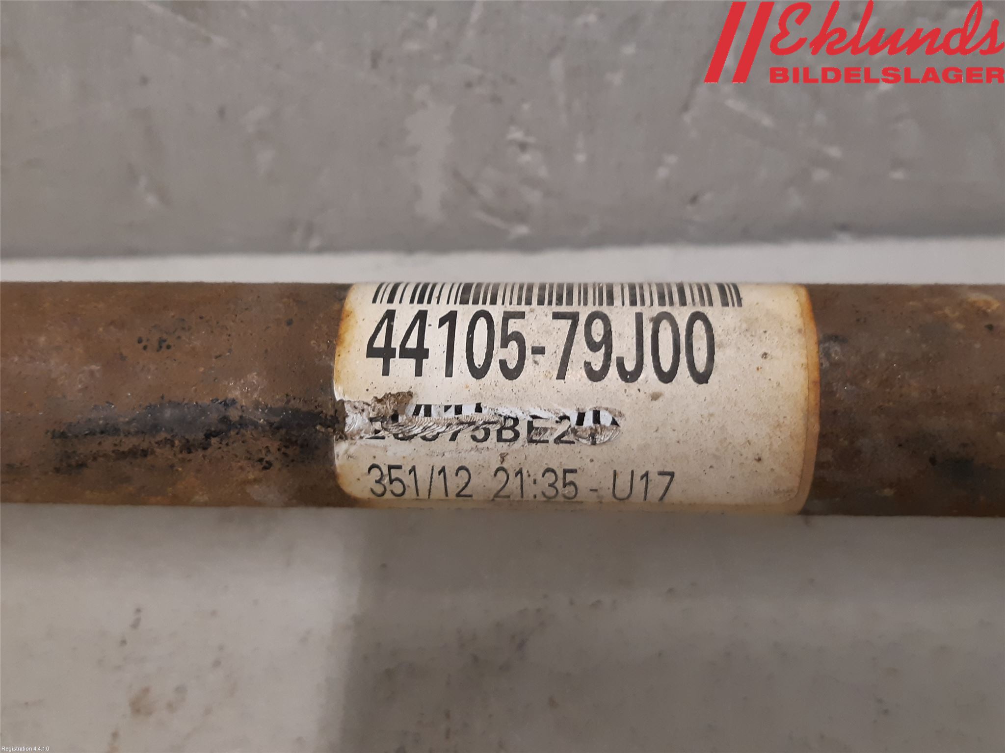 Suzuki SX4 10-13 Drivaxel Bak Höger