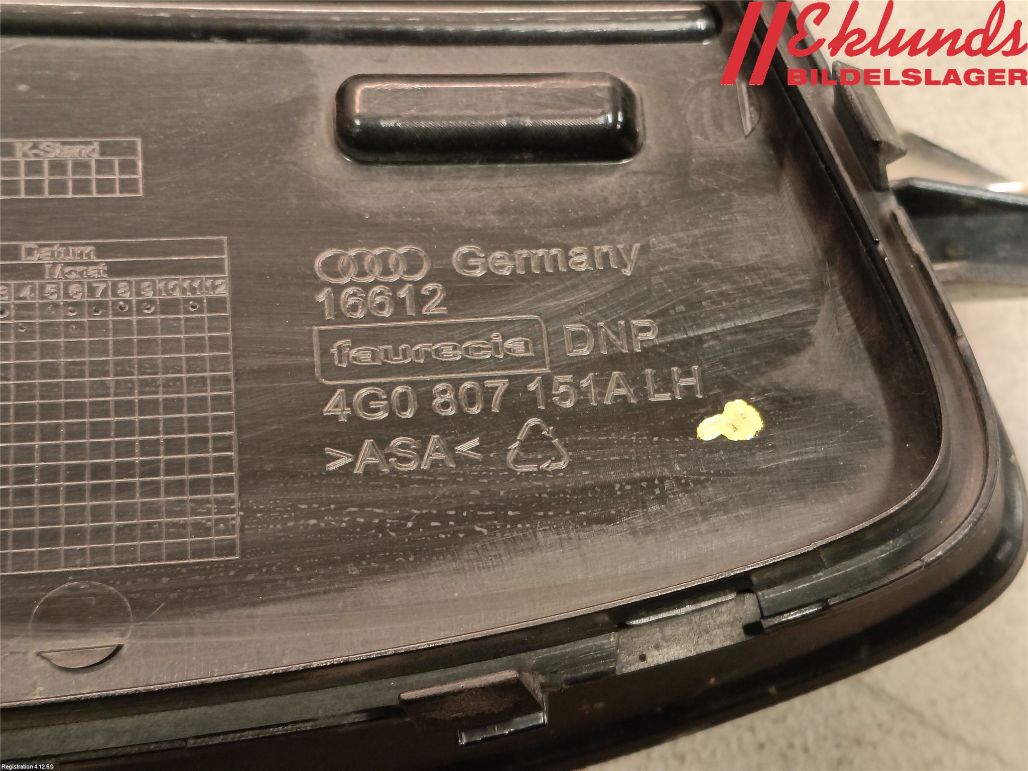 Audi A6 ALLROAD 12-18 Dimljussarg Fram
