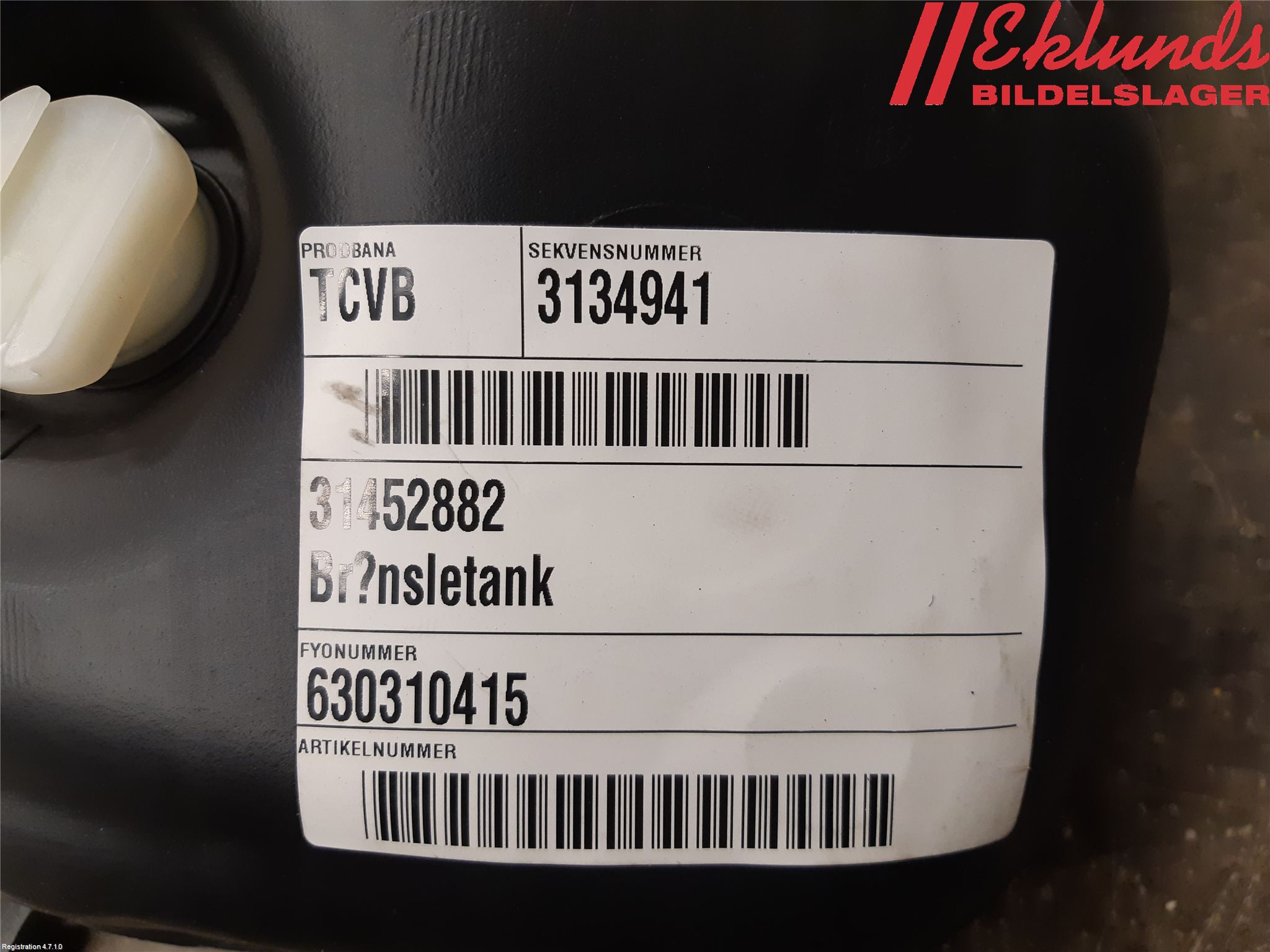 Volvo XC90/RECHARGE 16- Bränsletank