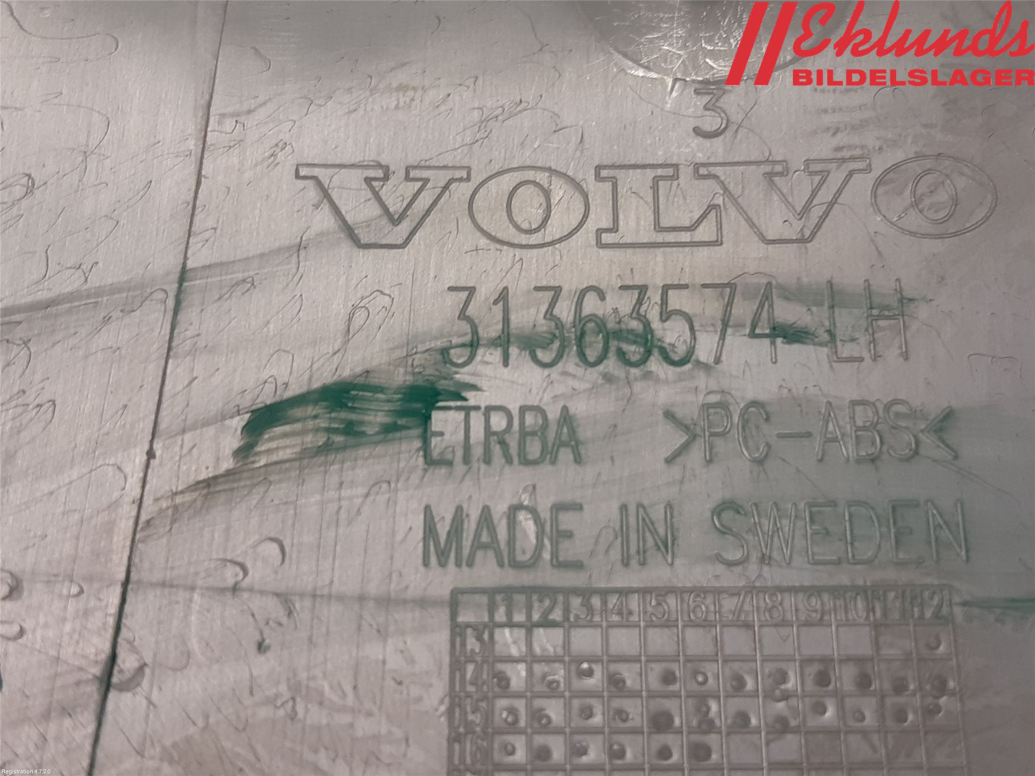 Volvo XC90/RECHARGE 16- Inr Plastd A-B-C Stolpe