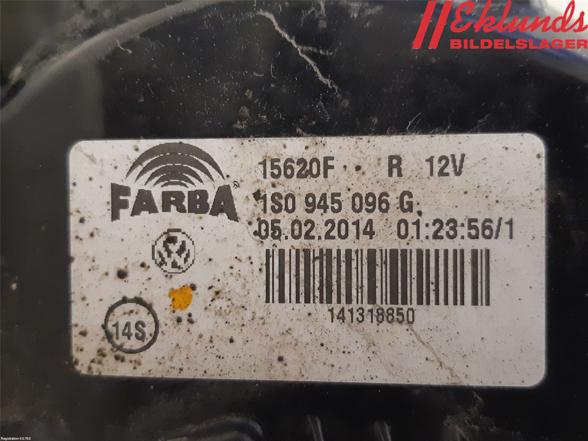 Volkswagen VW UP! / E-UP! Bakljus Höger