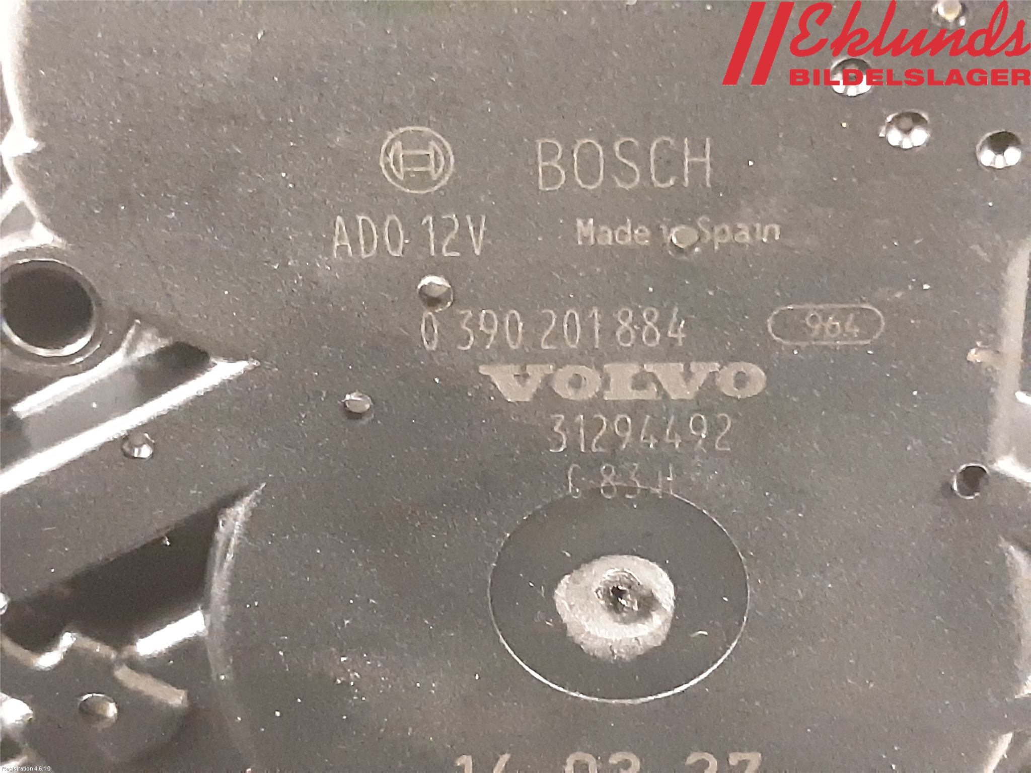 Volvo V40 CROSS COUNTRY 13-19 Torkarmotor Baklucka