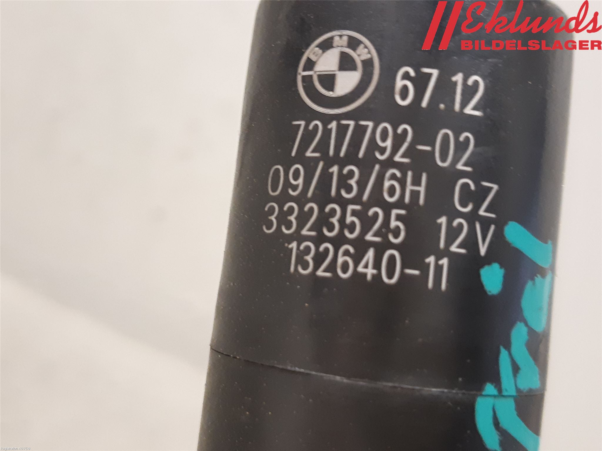 BMW 5 F10/F11/F18 09-17 Spolarpump Högtryck