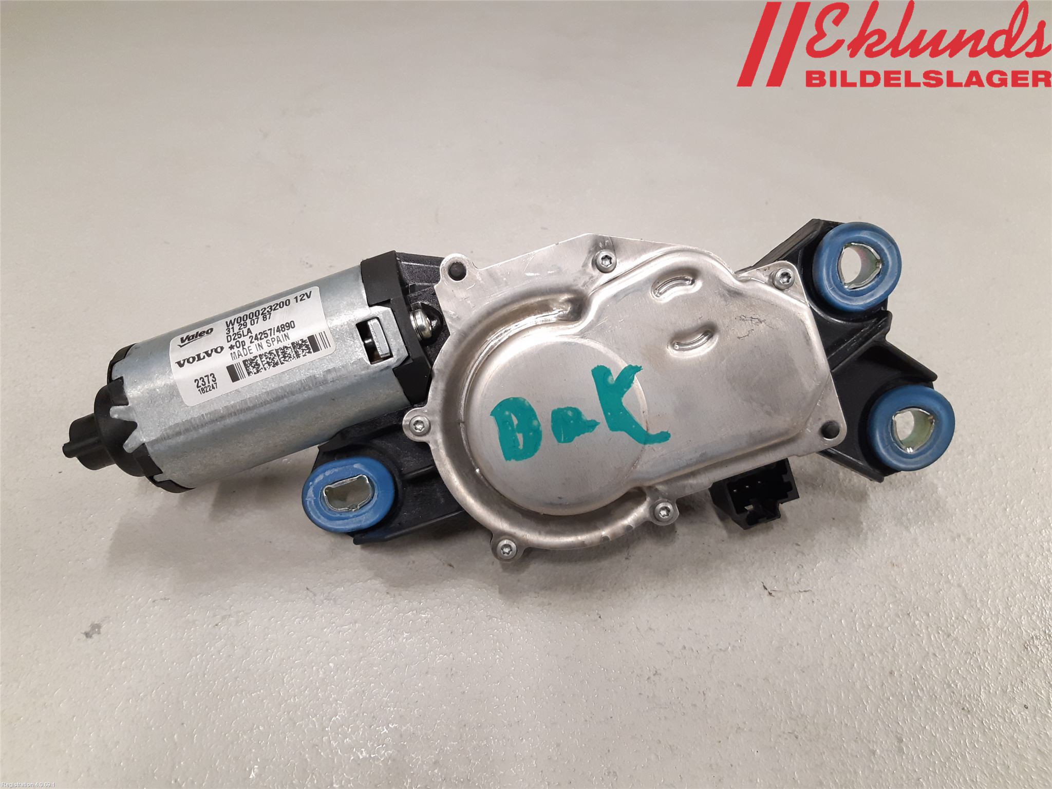 Volvo V70 14-16 Torkarmotor Baklucka