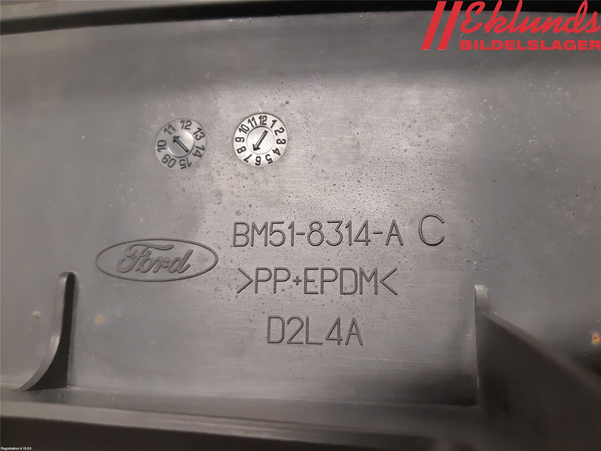 Ford FIESTA 09-12 Deflektor Plåt-Plast Kylning