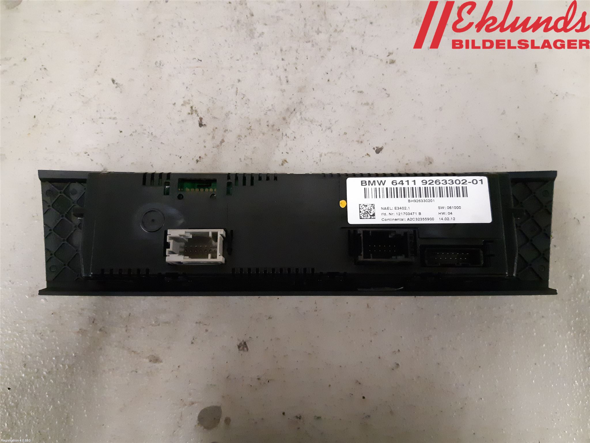 BMW 3 E90/91 SED/TOU 05-12 Ac Styrenhet Ac Manöveren