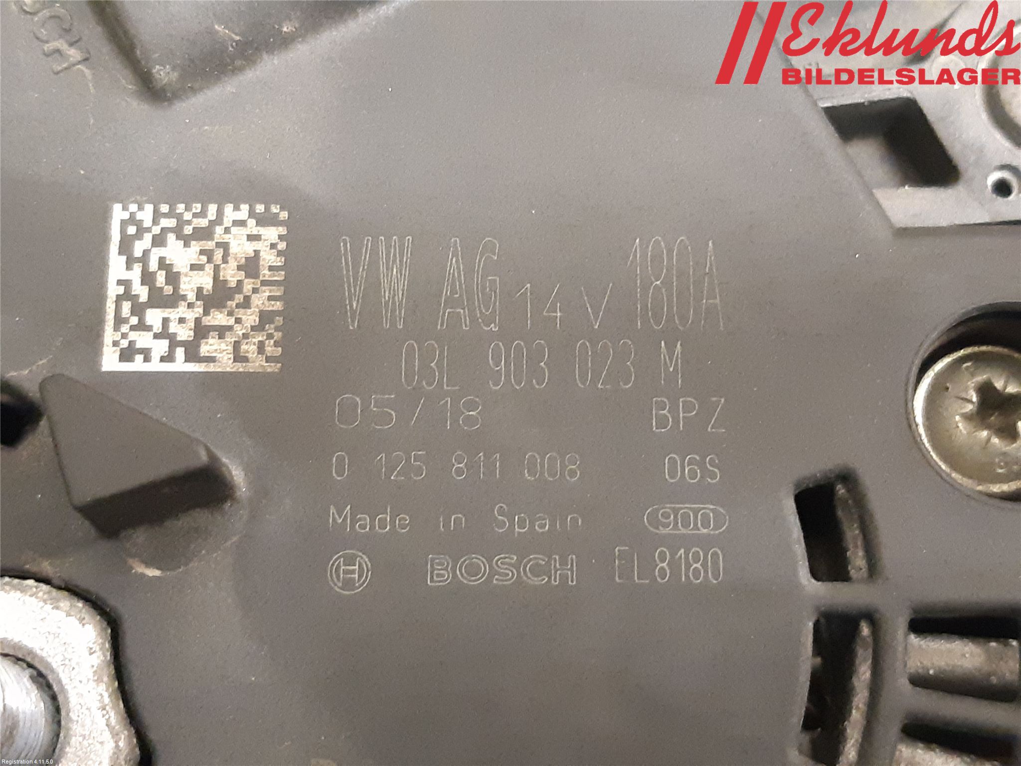 Volkswagen VW SHARAN 11- Generator