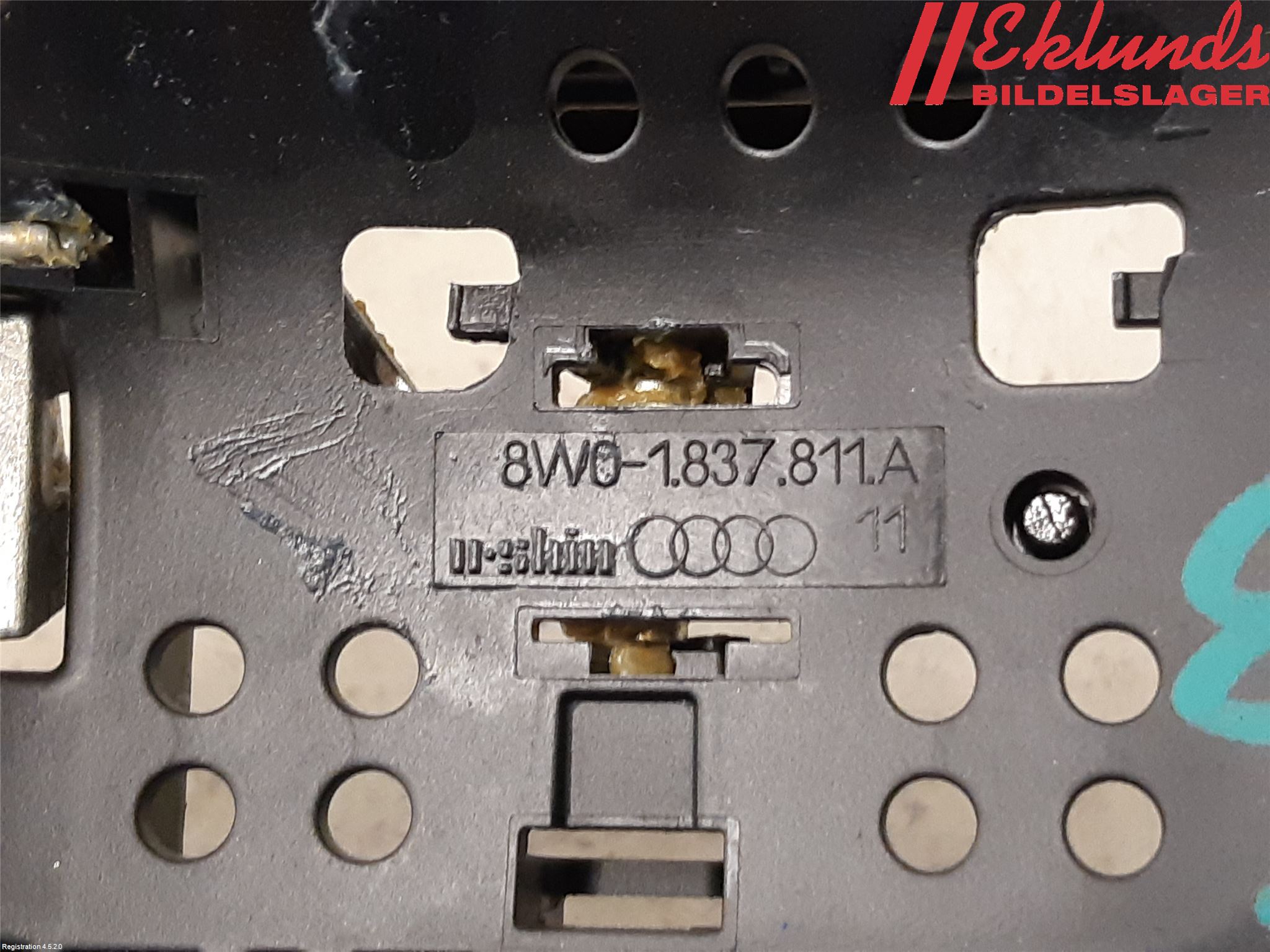 Audi A4/S4 B9 16-19 Dörrhandtag Yttre Vä