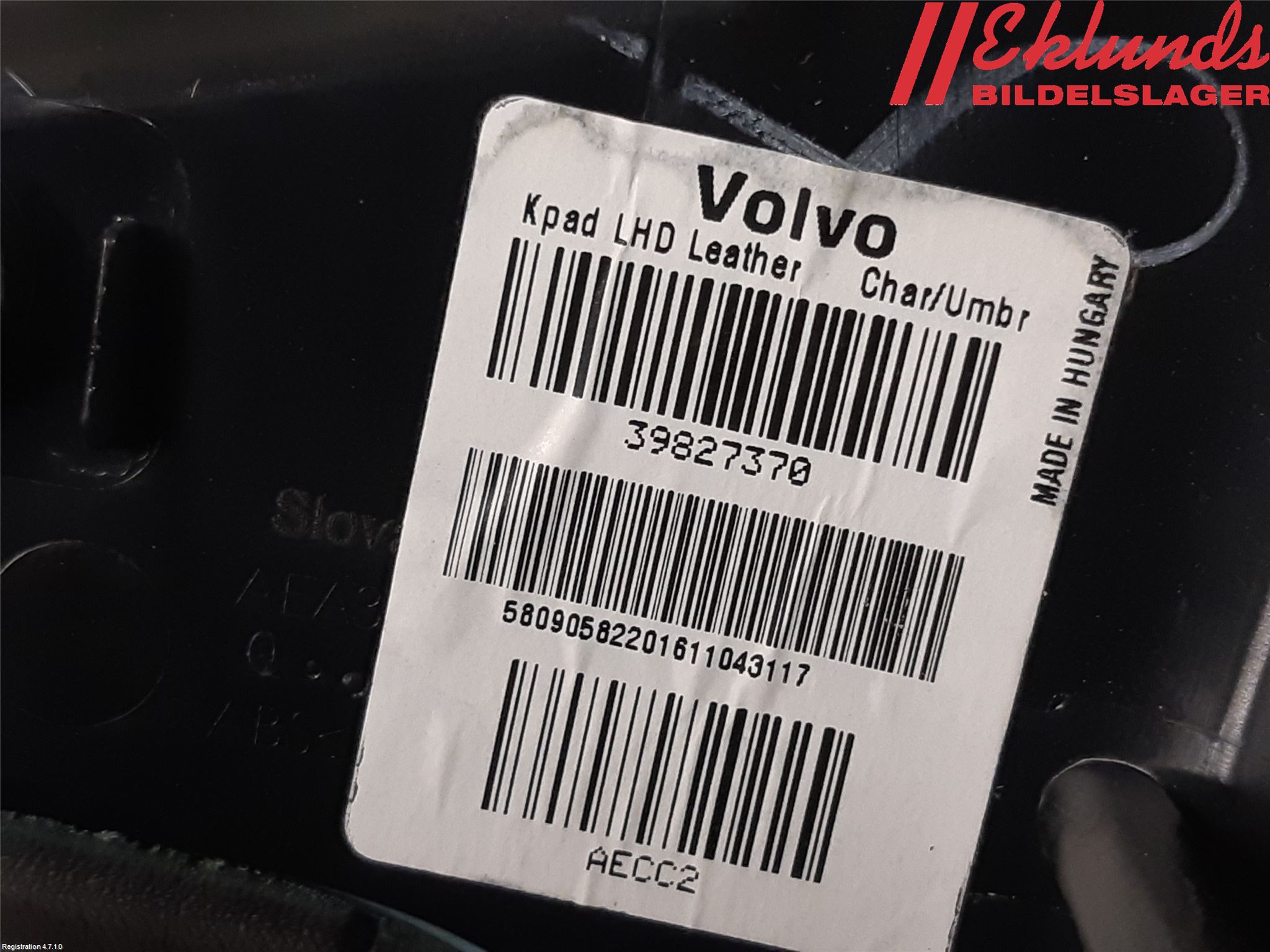 Volvo XC90/RECHARGE 16- Inr Tunnelfack