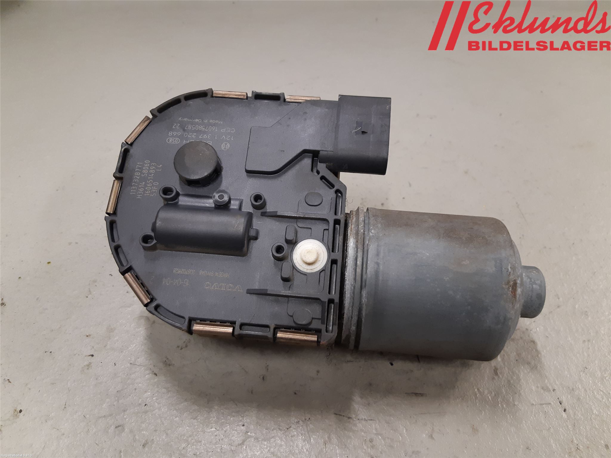 Volvo V70 14-16 Torkarmotor Vindruta