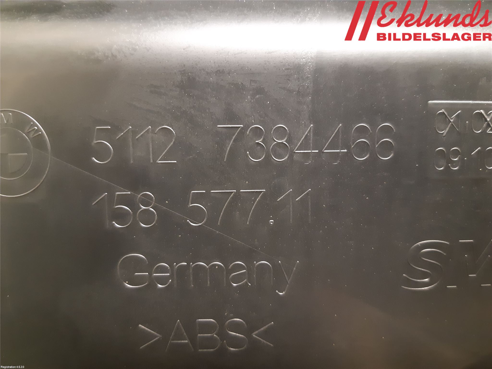 BMW 3 F30/F31/F80 12-19 Stötfångarfäste Bak Hö