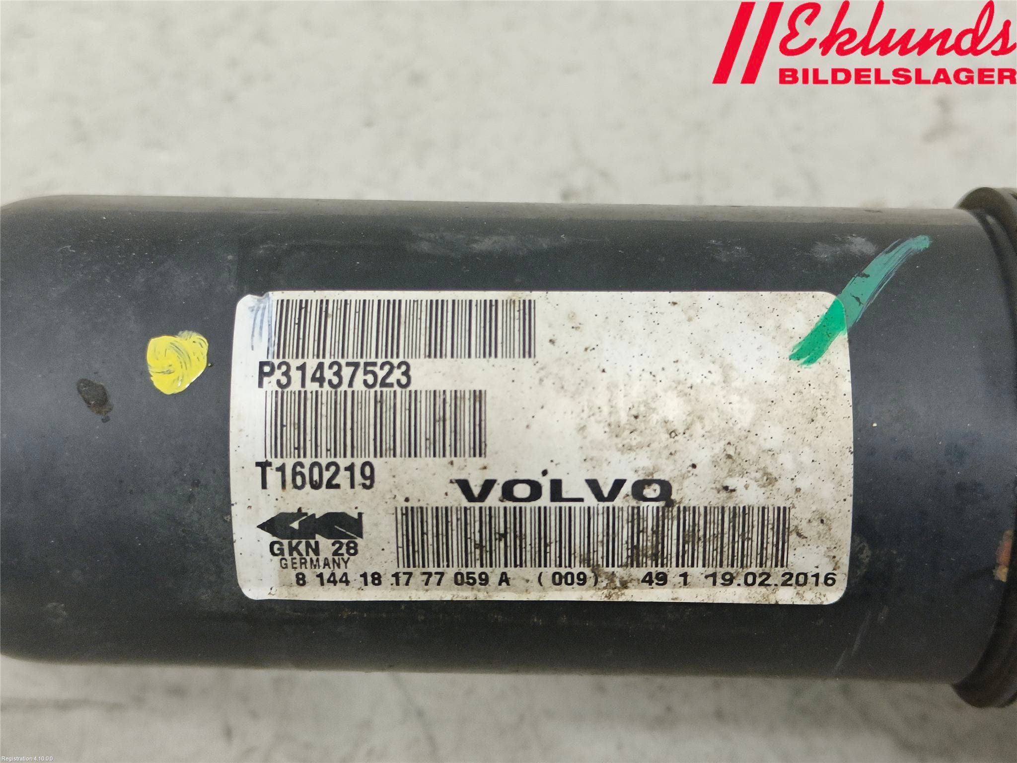 Volvo XC60 14-17 Drivaxel Fram Höger