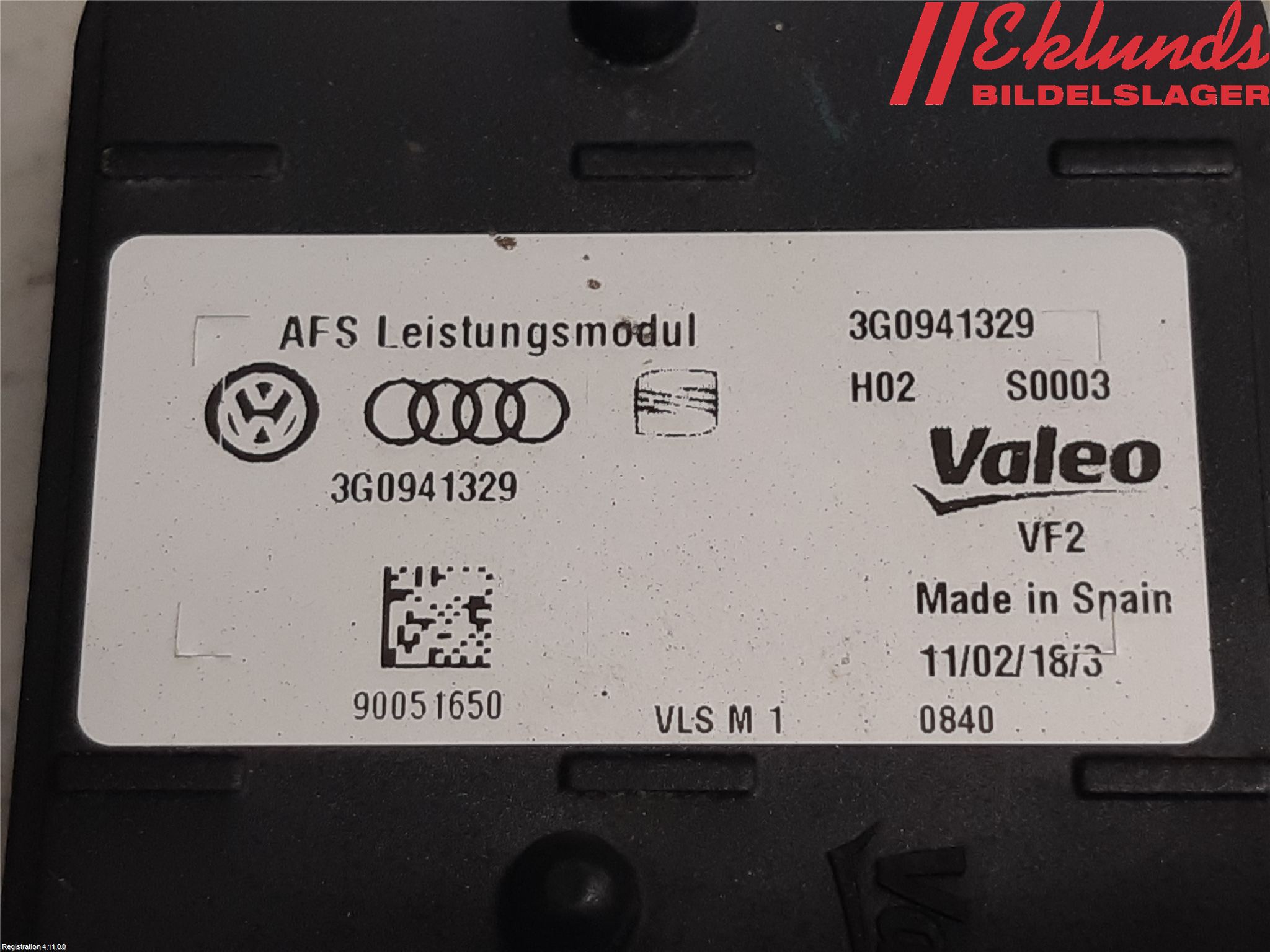 Volkswagen VW PASSAT 15-19 Styrenhet Strålkastare