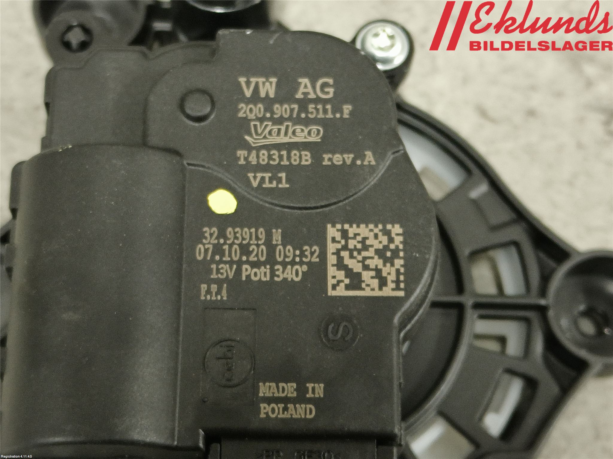 Volkswagen VW ID.3 21- Värme Reglermotor